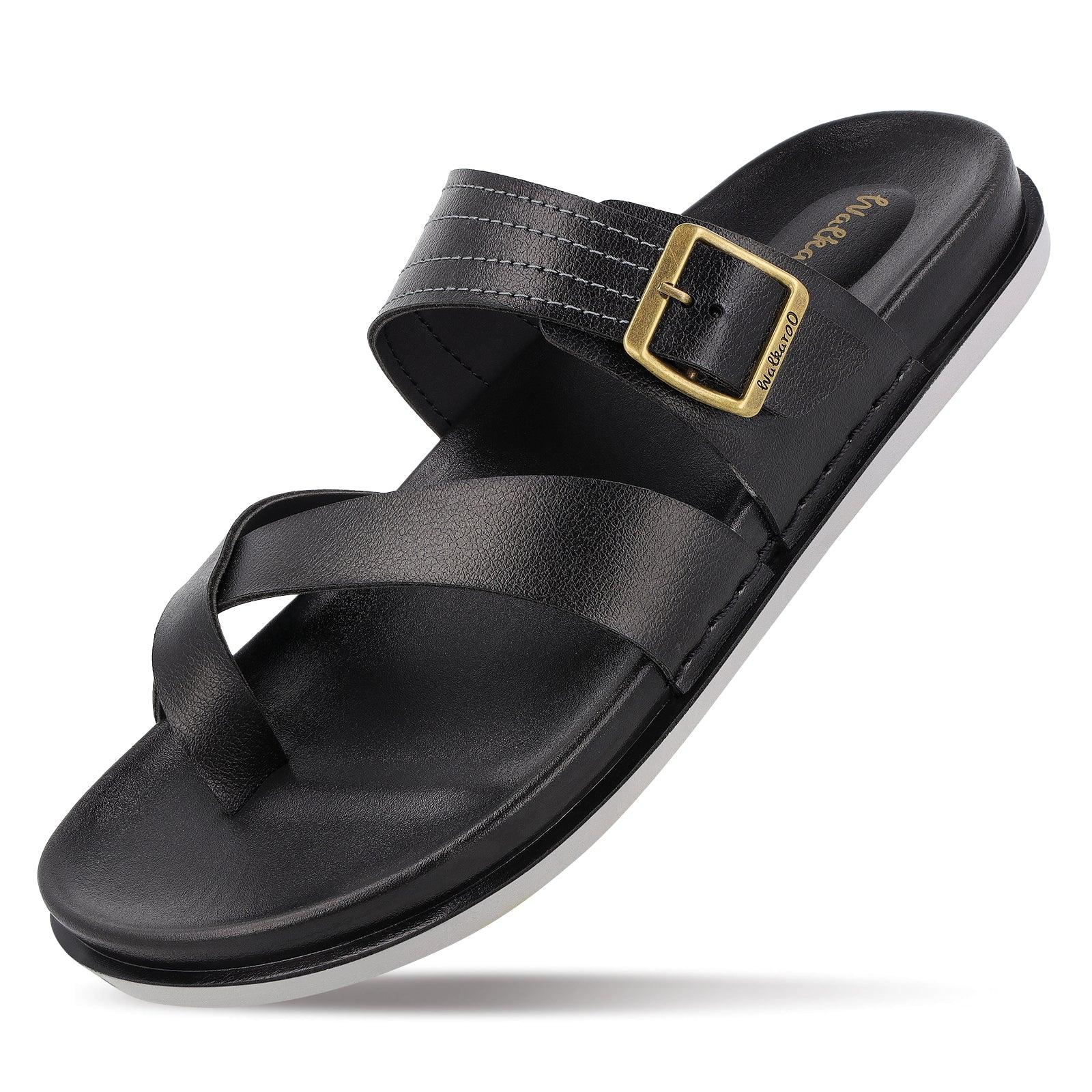 Men's Daily Wear Comfort Sandals - WE1353 Black - Image 7