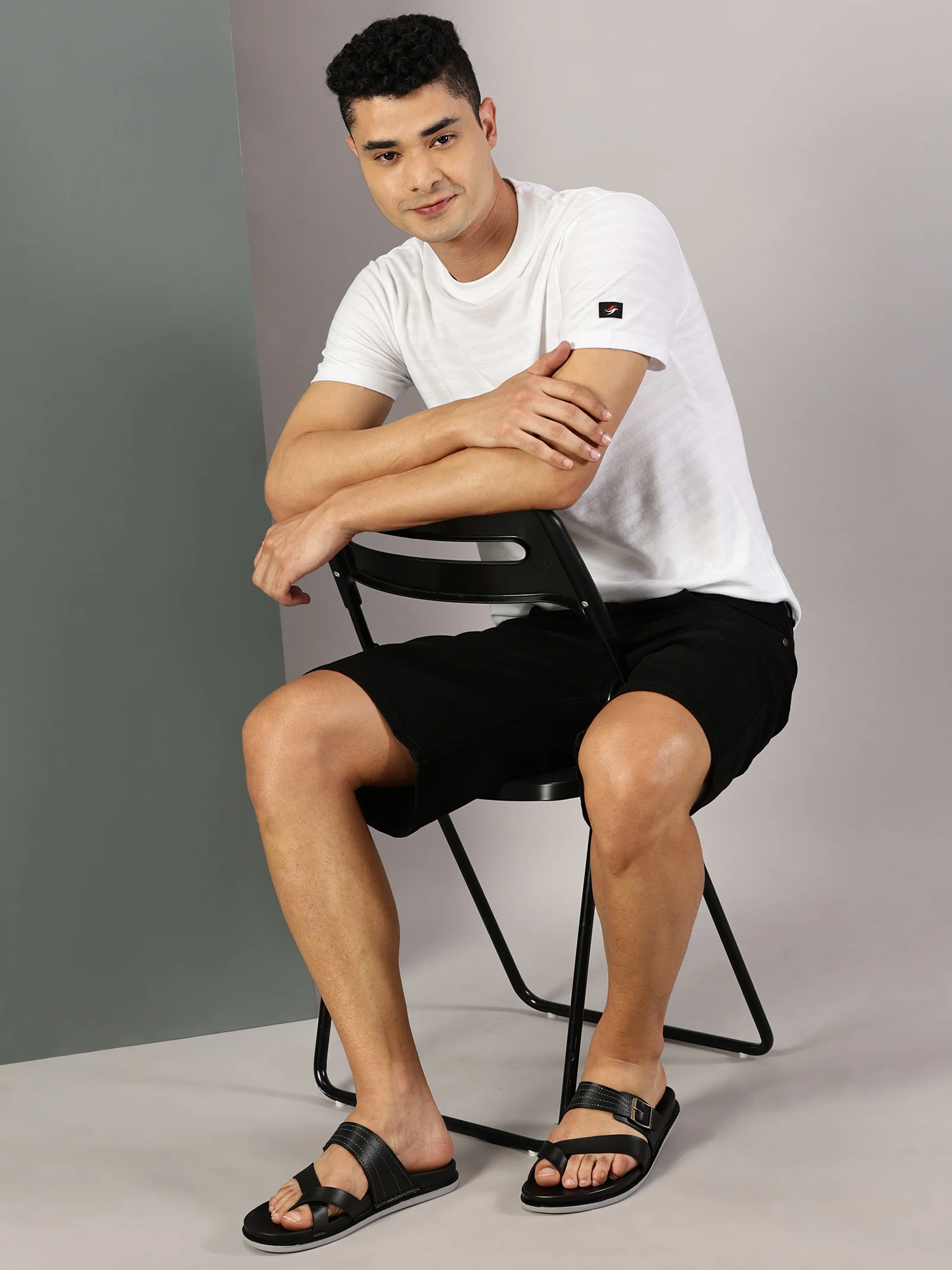 Men's Daily Wear Comfort Sandals - WE1353 Black - Image 8