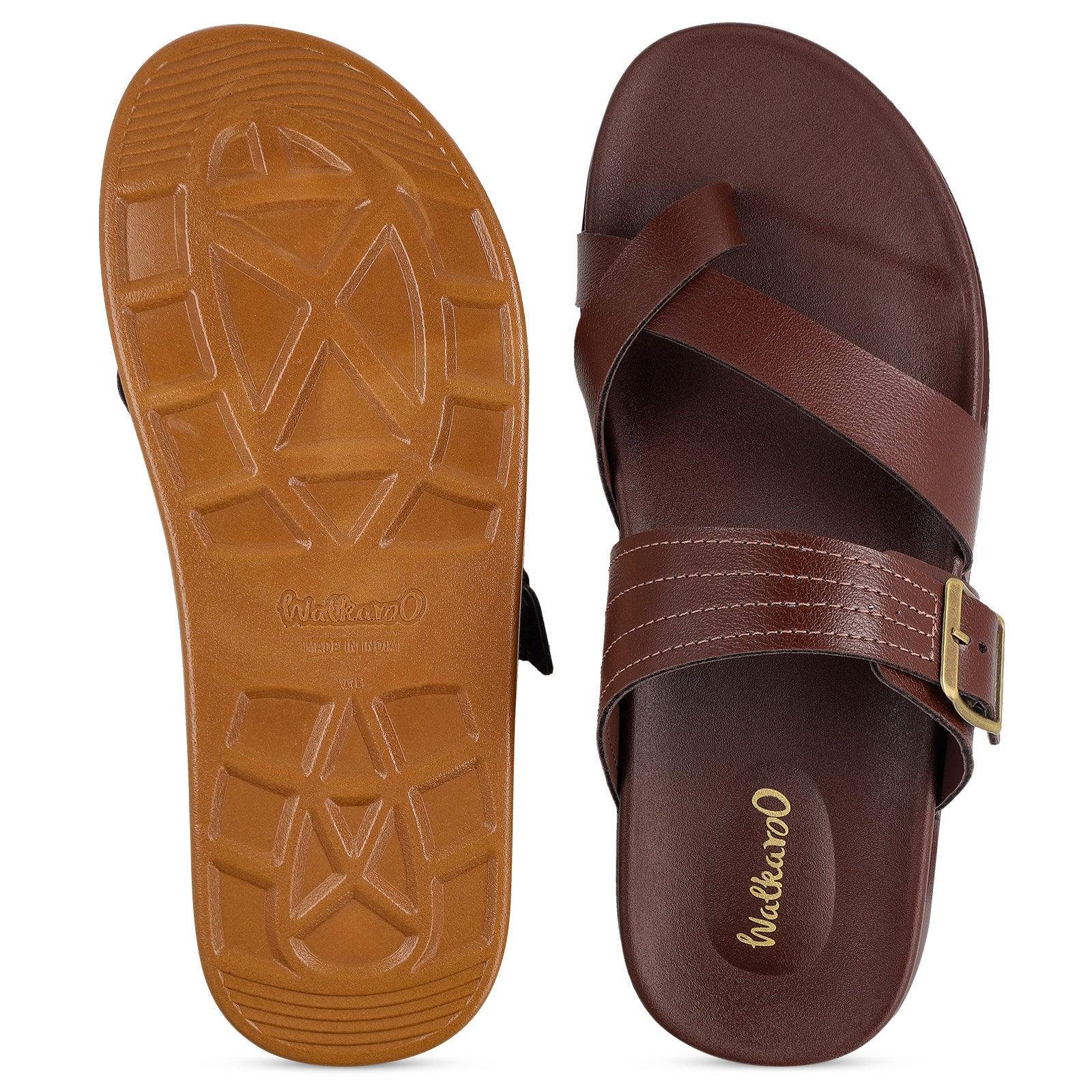 Men's Daily Wear Comfort Sandals - WE1353 Brown - Image 4