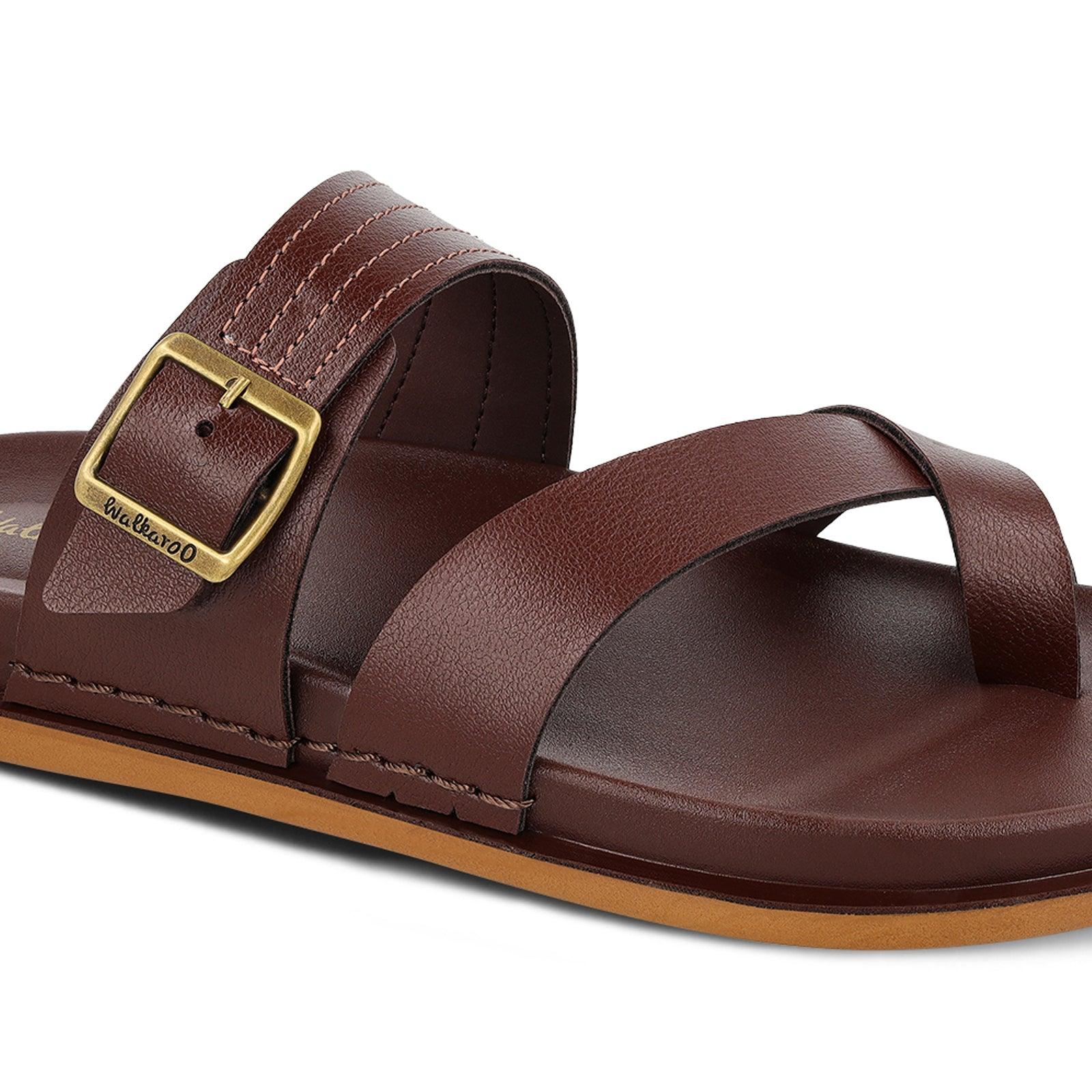 Men's Daily Wear Comfort Sandals - WE1353 Brown - Image 6