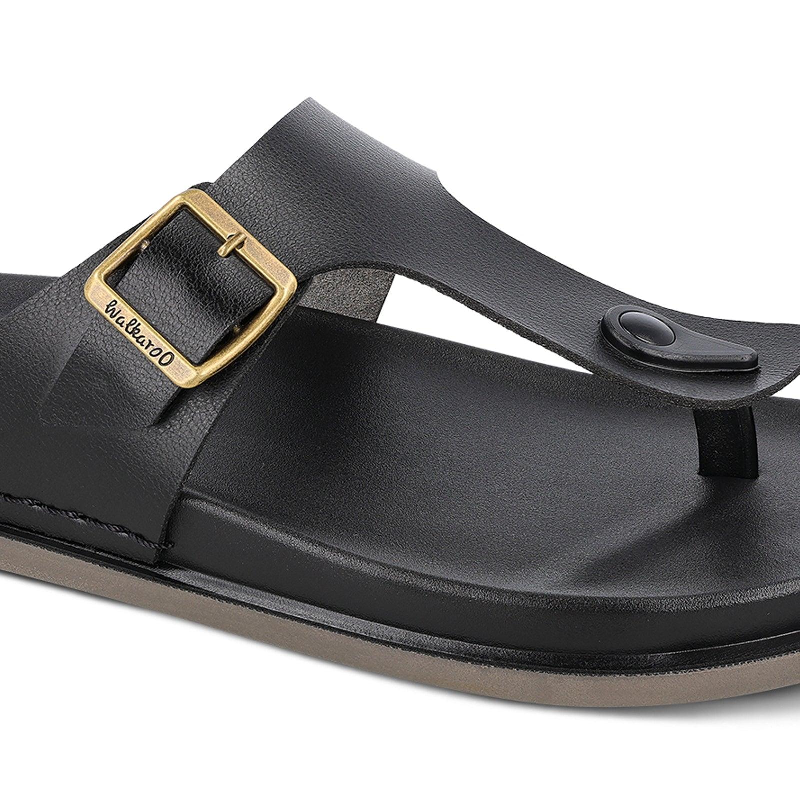 Men's Daily Wear Comfort Sandals - WE1356 Black - Image 7