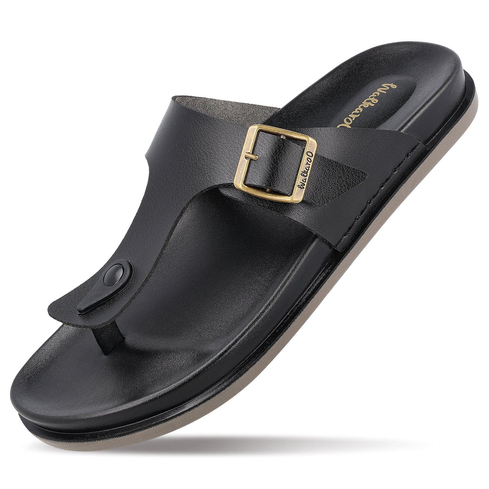 Men's Daily Wear Comfort Sandals - WE1356 Black - Image 8