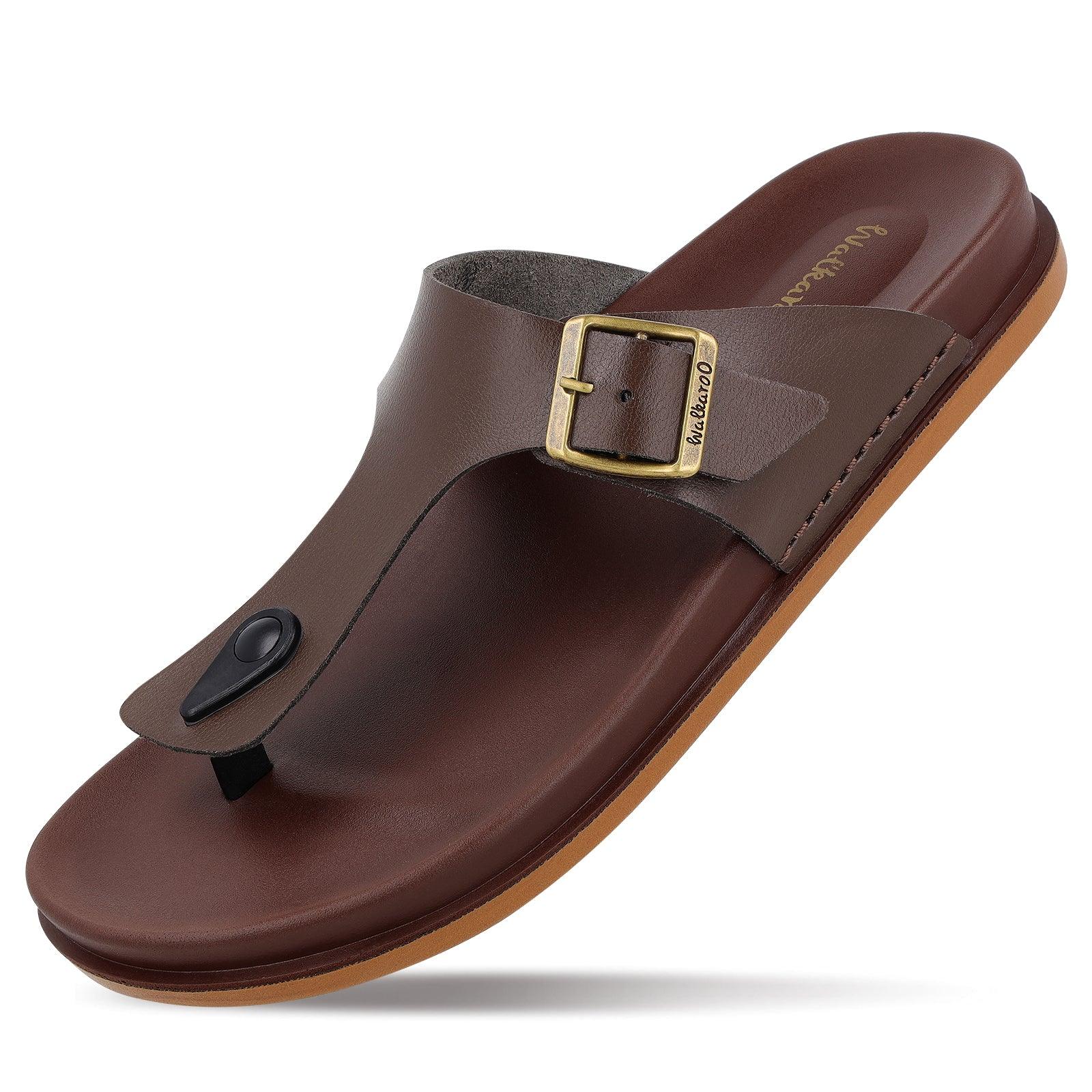 Men's Daily Wear Comfort Sandals - WE1356 Brown - Image 8