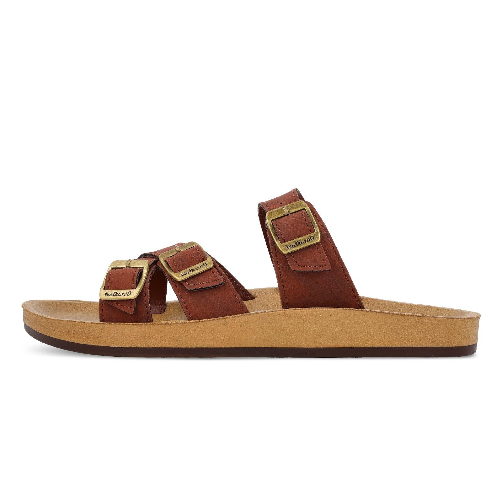 Men's Daily Wear Sandals - WE1361 Barn Red - Image 3
