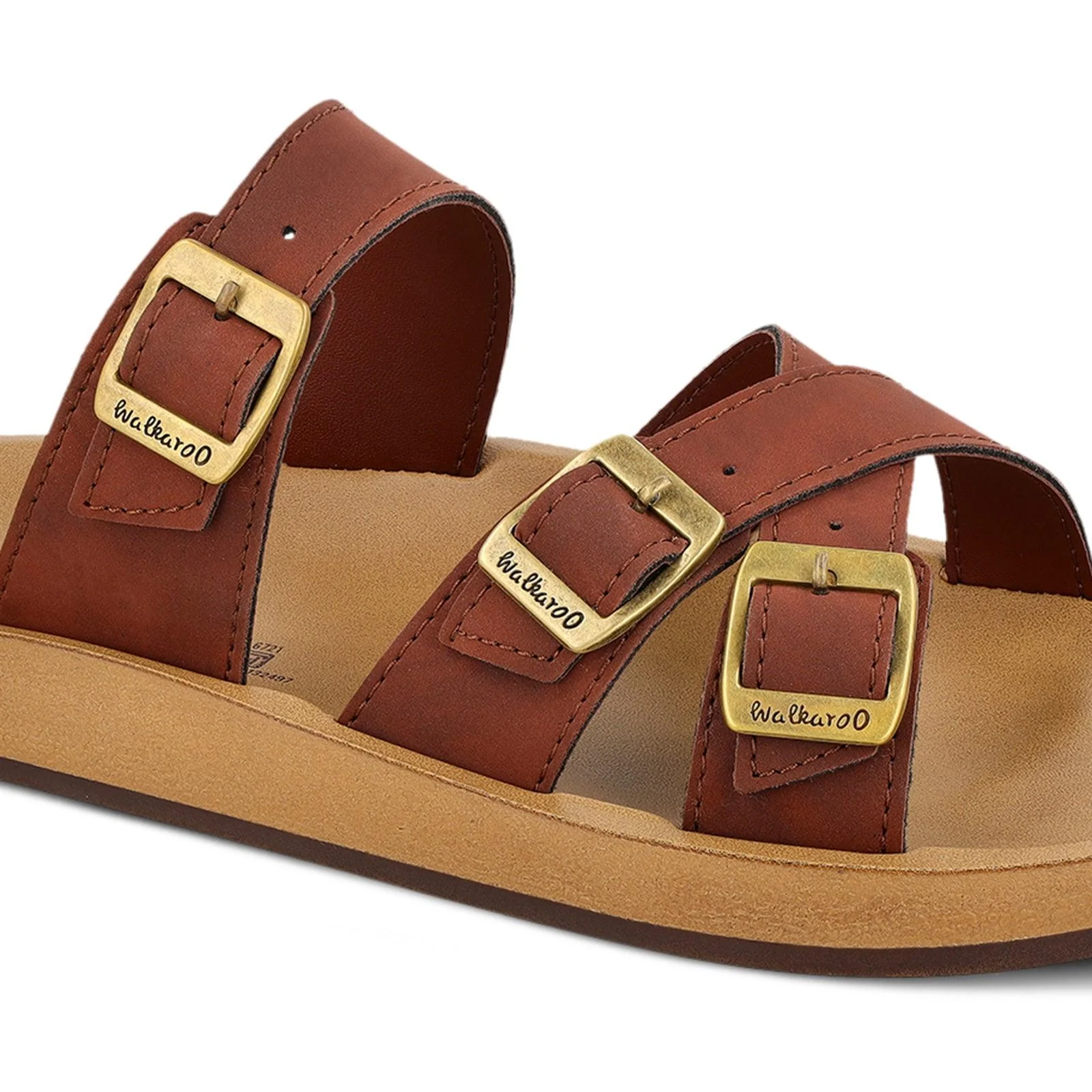Men's Daily Wear Sandals - WE1361 Barn Red - Image 4