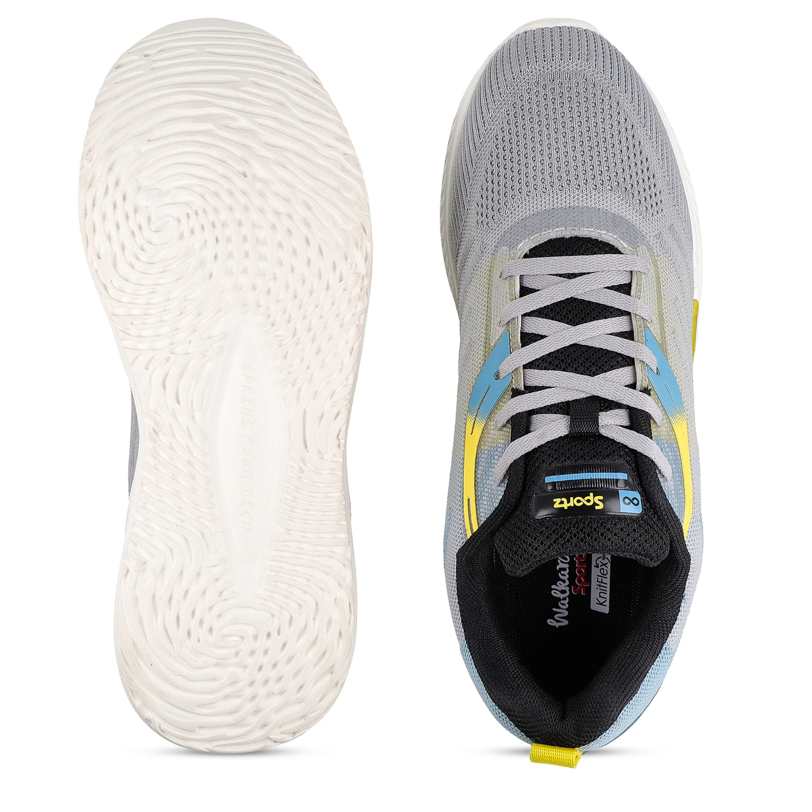 Men's Lace-up Sports Shoes - WS9132 Light Grey - Image 3
