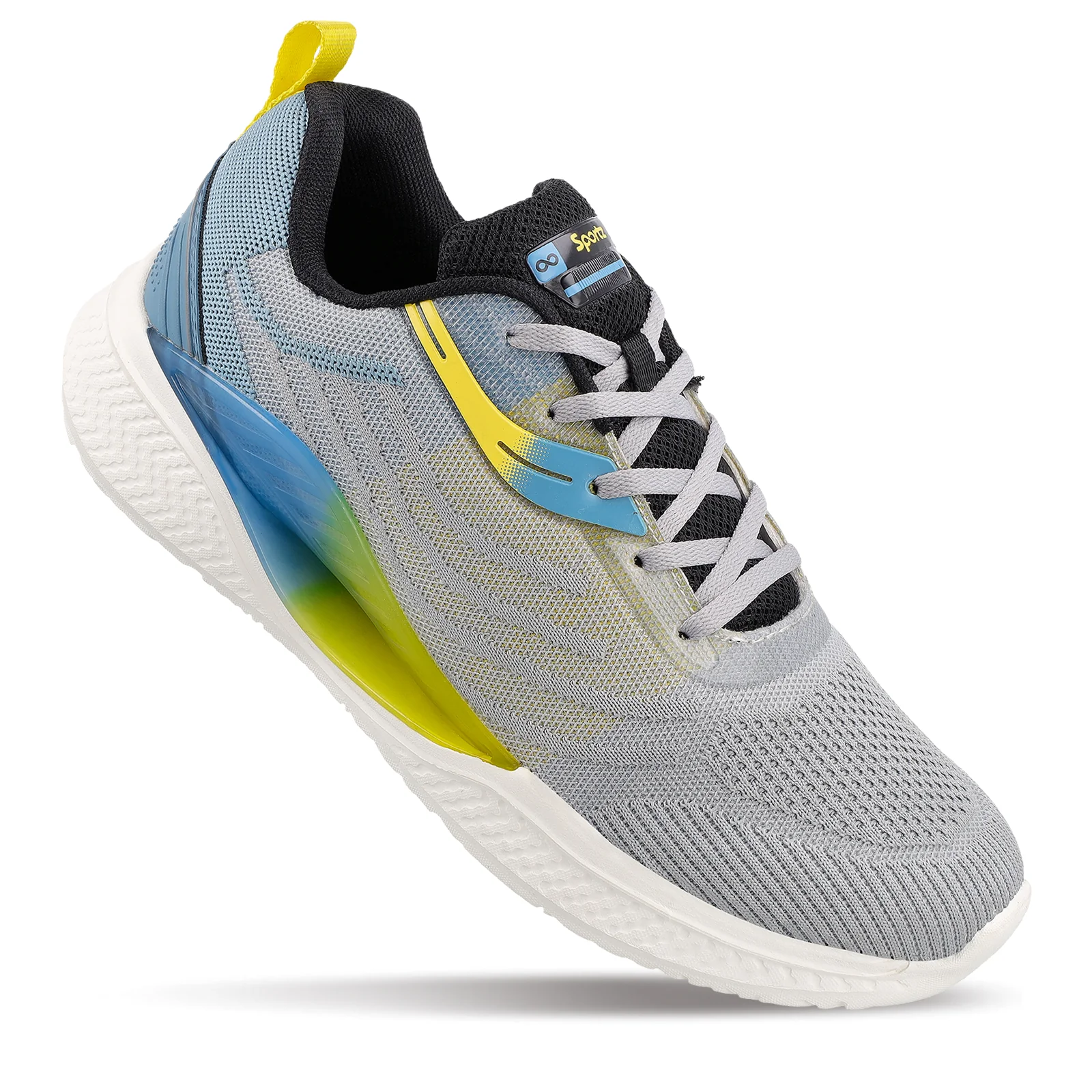 Men's Lace-up Sports Shoes - WS9132 Light Grey - Image 4