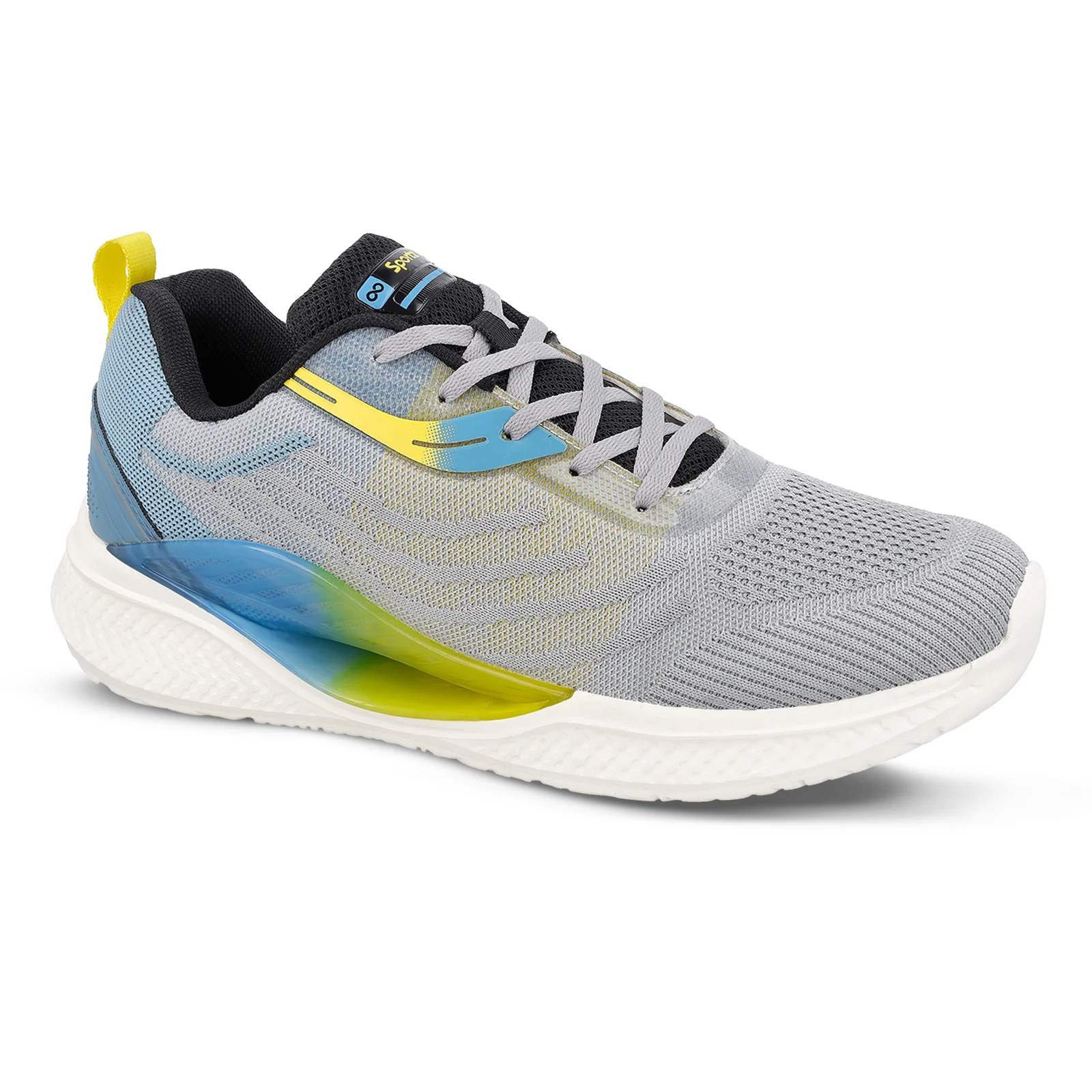 Men's Lace-up Sports Shoes - WS9132 Light Grey - Image 5