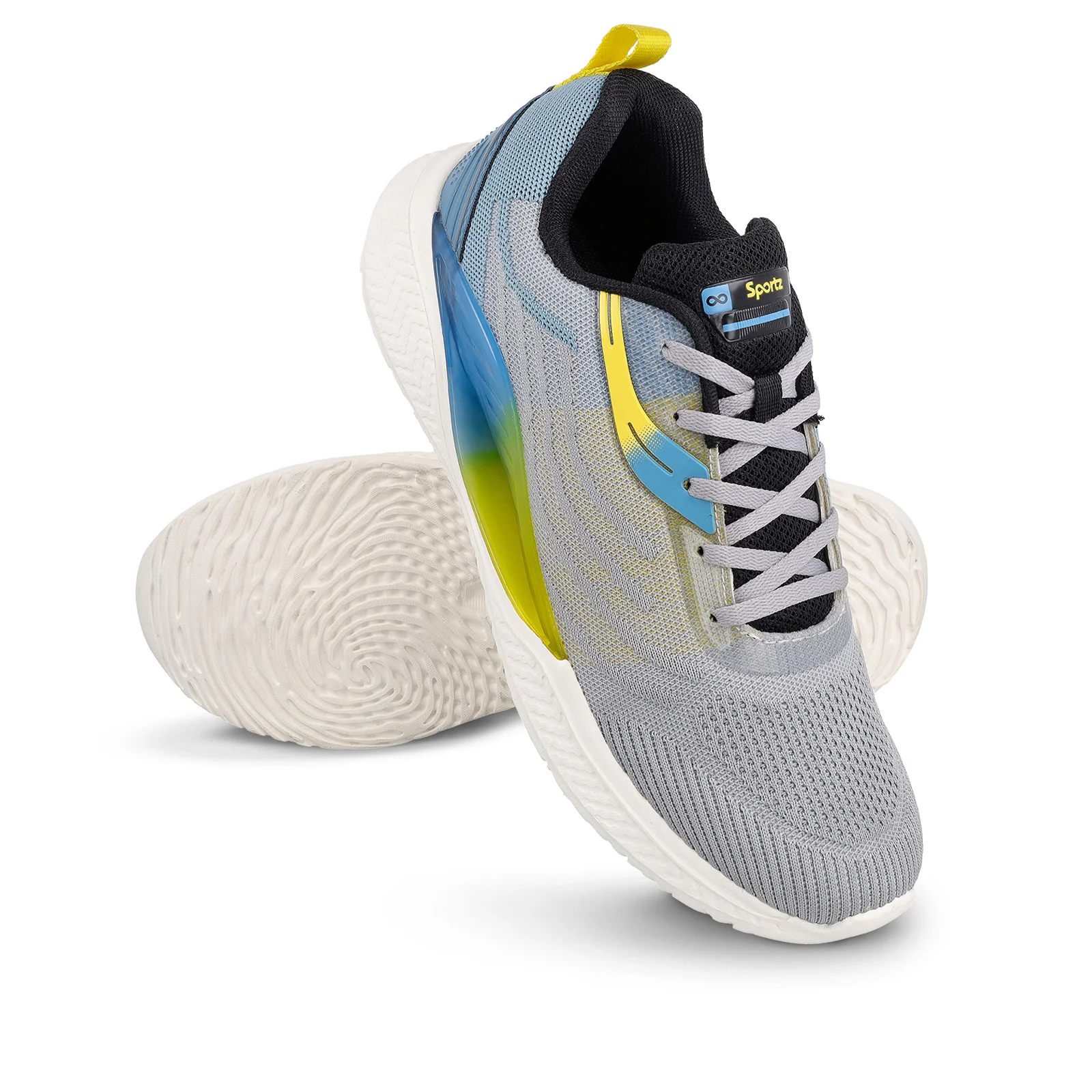 Men's Lace-up Sports Shoes - WS9132 Light Grey - Image 9