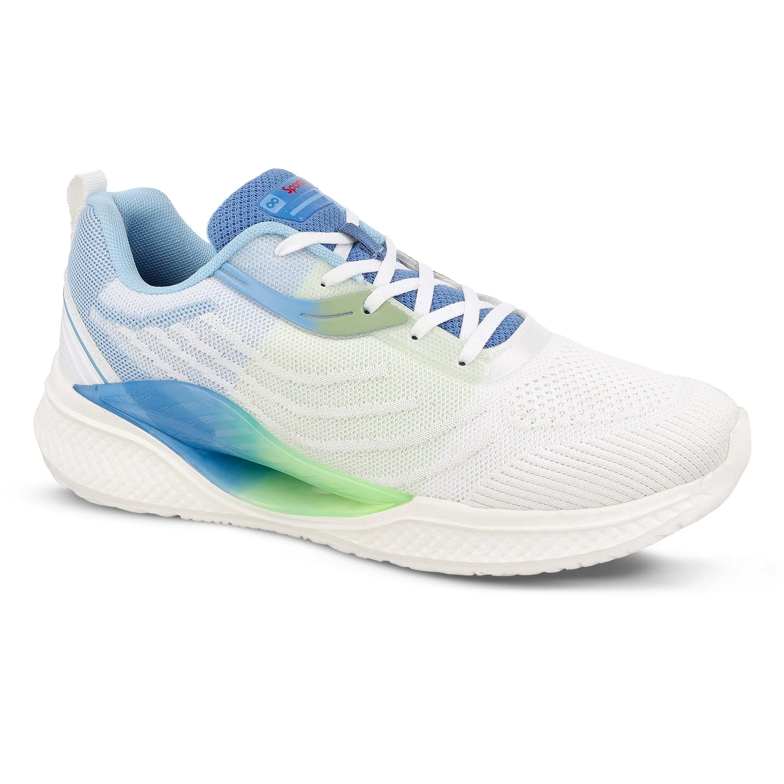 Men's Lace-up Sports Shoes - WS9132 White - Image 5