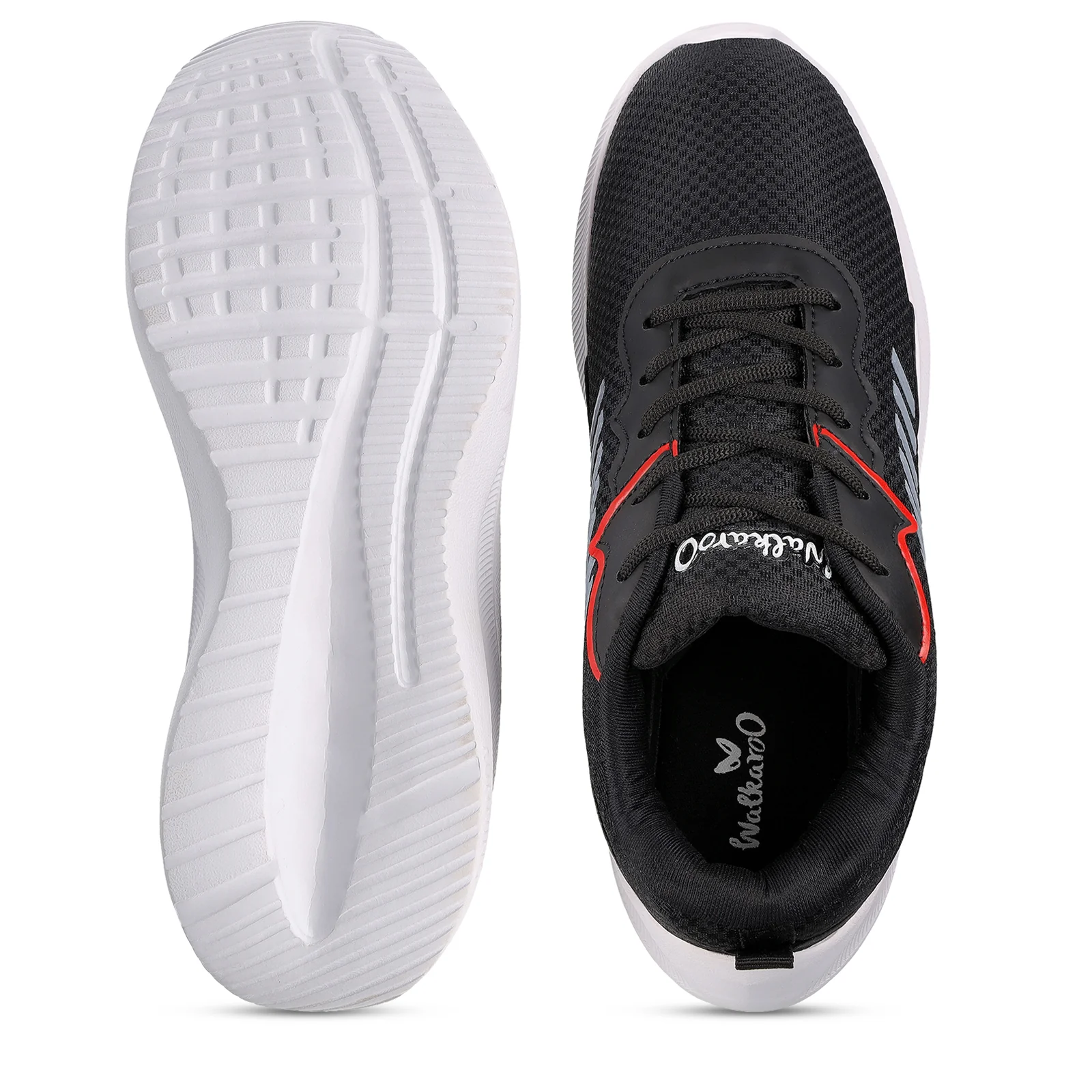 Men's Lace-Up Sports Shoes - WS3051 Black - Image 2
