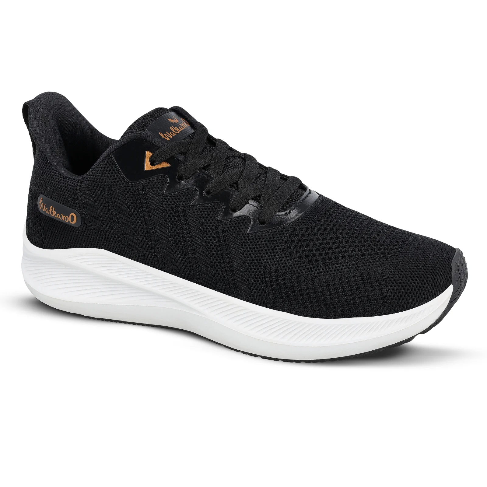 Men's Lace-up Sports Shoes - WS9104 Black - Image 4