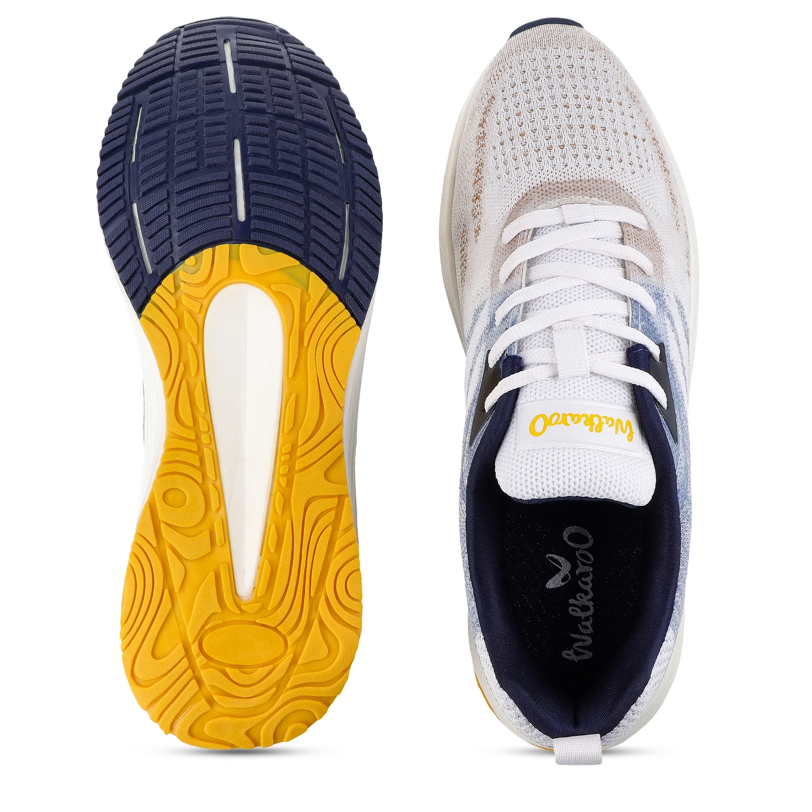 Men's Lace-up Sports Shoes - WS9109 Beige Blue - Image 3