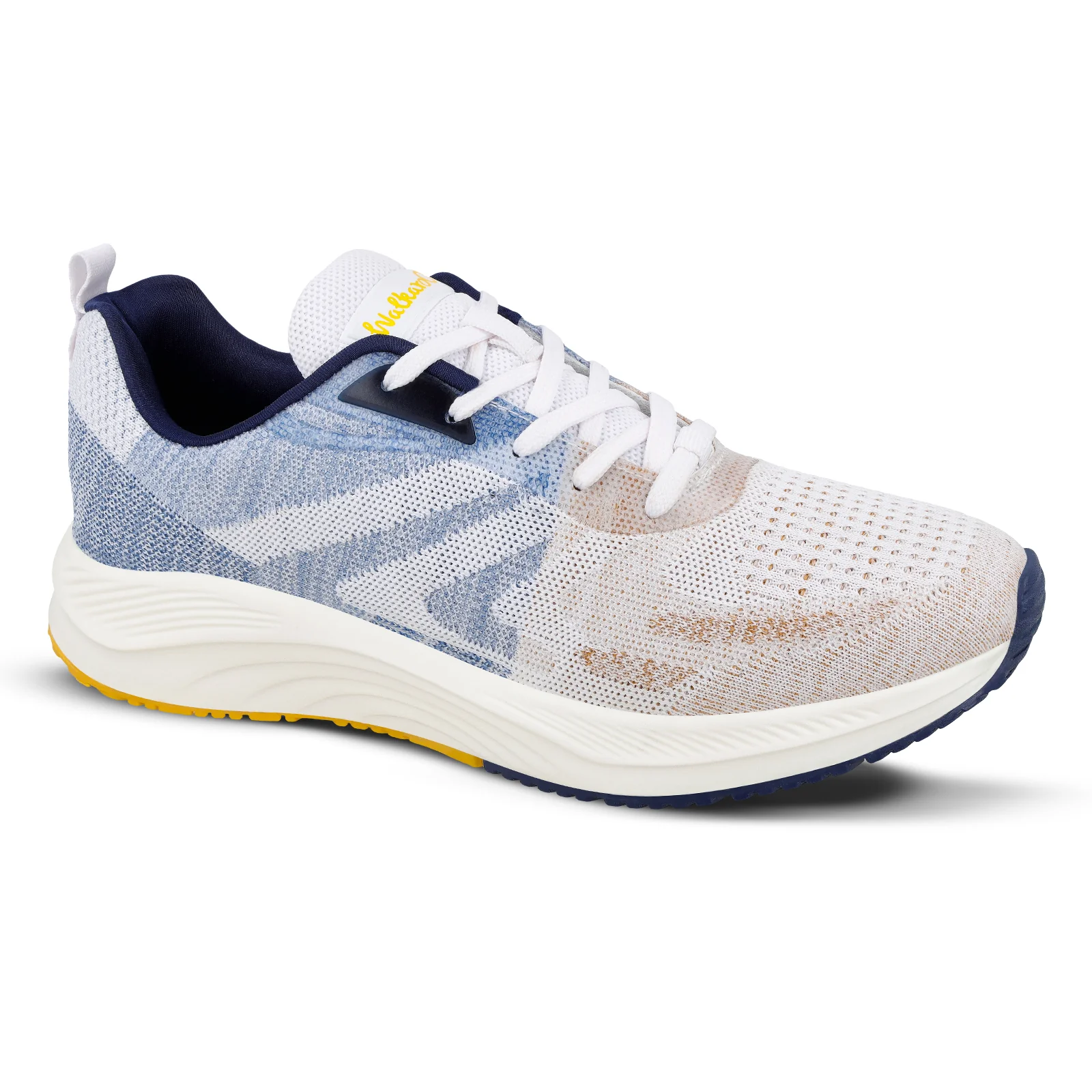 Men's Lace-up Sports Shoes - WS9109 Beige Blue - Image 5