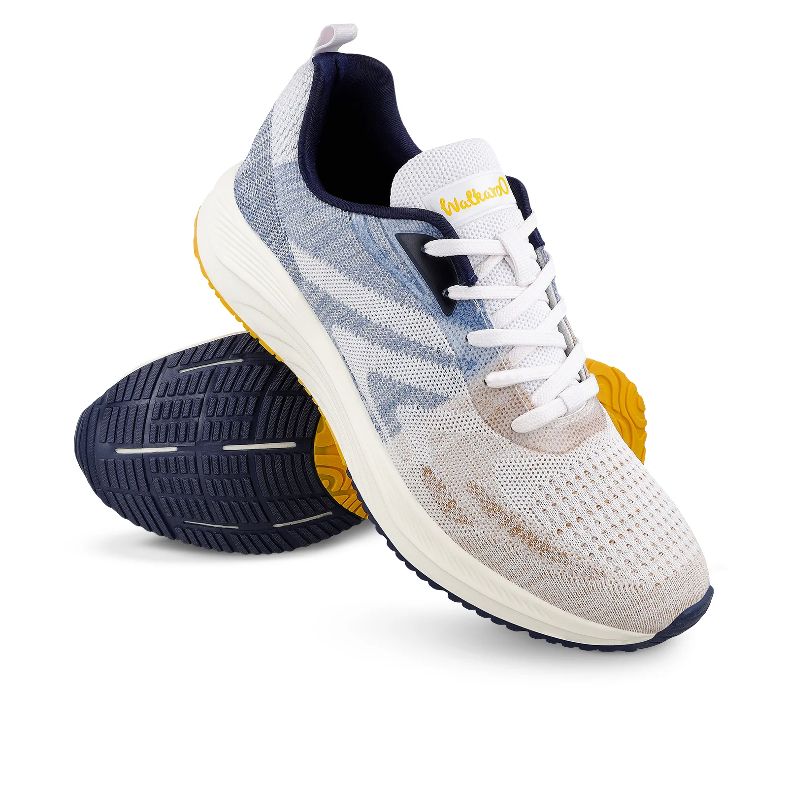 Men's Lace-up Sports Shoes - WS9109 Beige Blue - Image 9