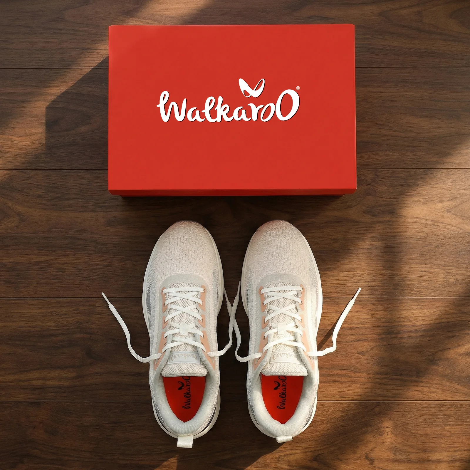 Men's Lace-up Sports Shoes - WS9110 Grey Beige - Image 3
