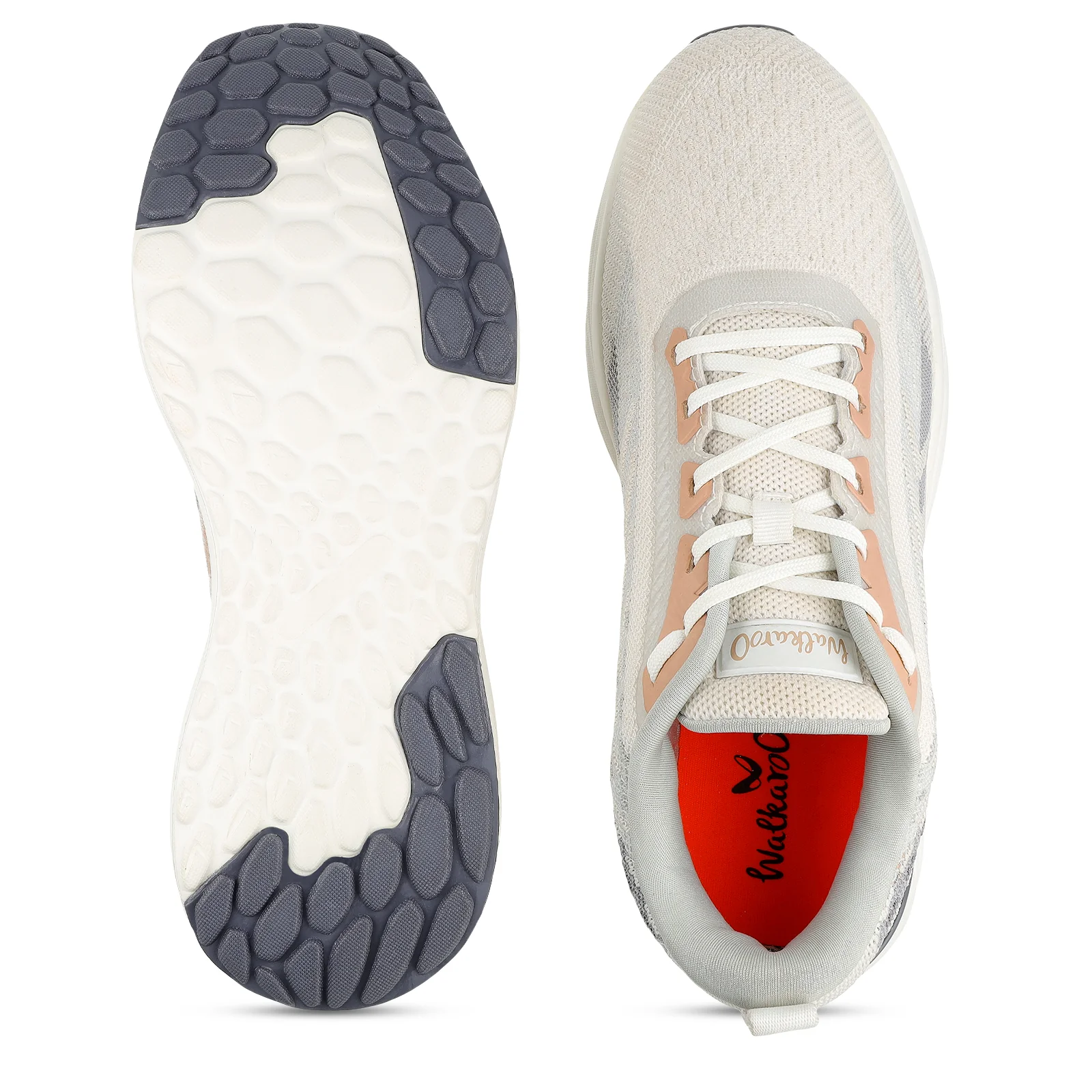 Men's Lace-up Sports Shoes - WS9110 Grey Beige - Image 6