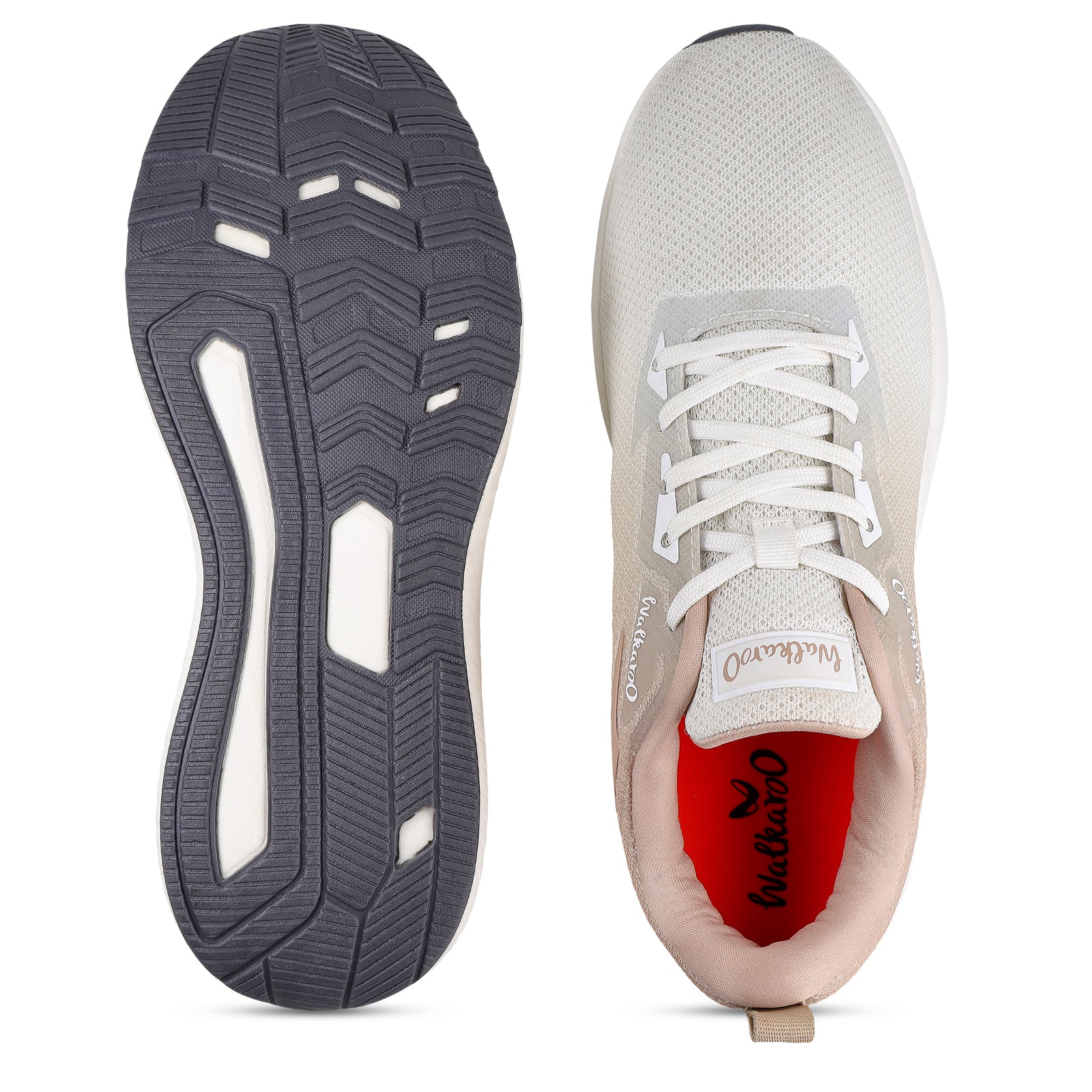 Men's Lace-up Sports Shoes - WS9111 Beige Cream - Image 2
