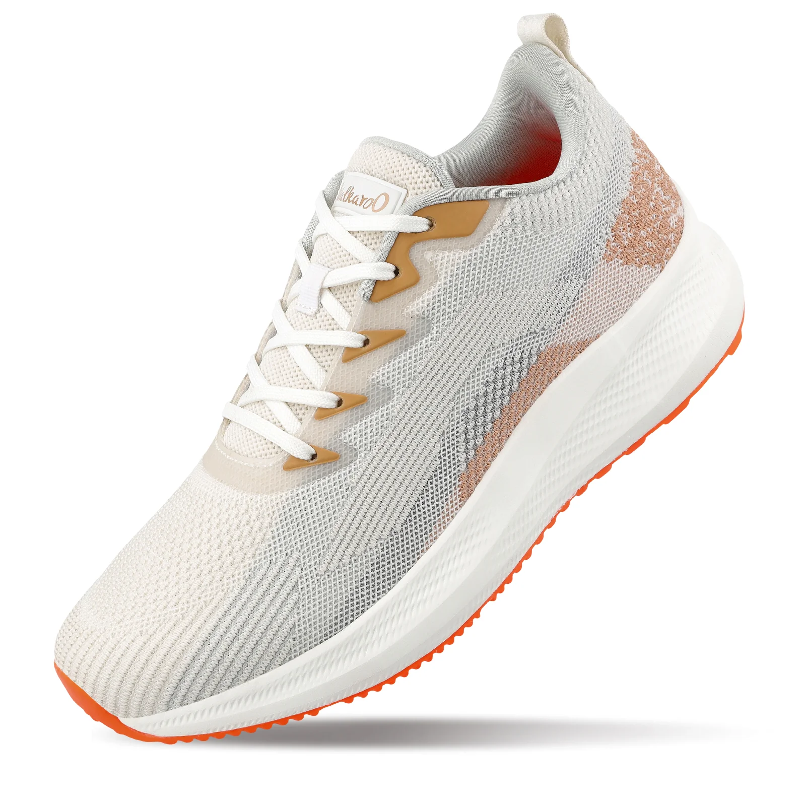 Men's Lace-up Sports Shoes - WS9114 White Beige - Image 7