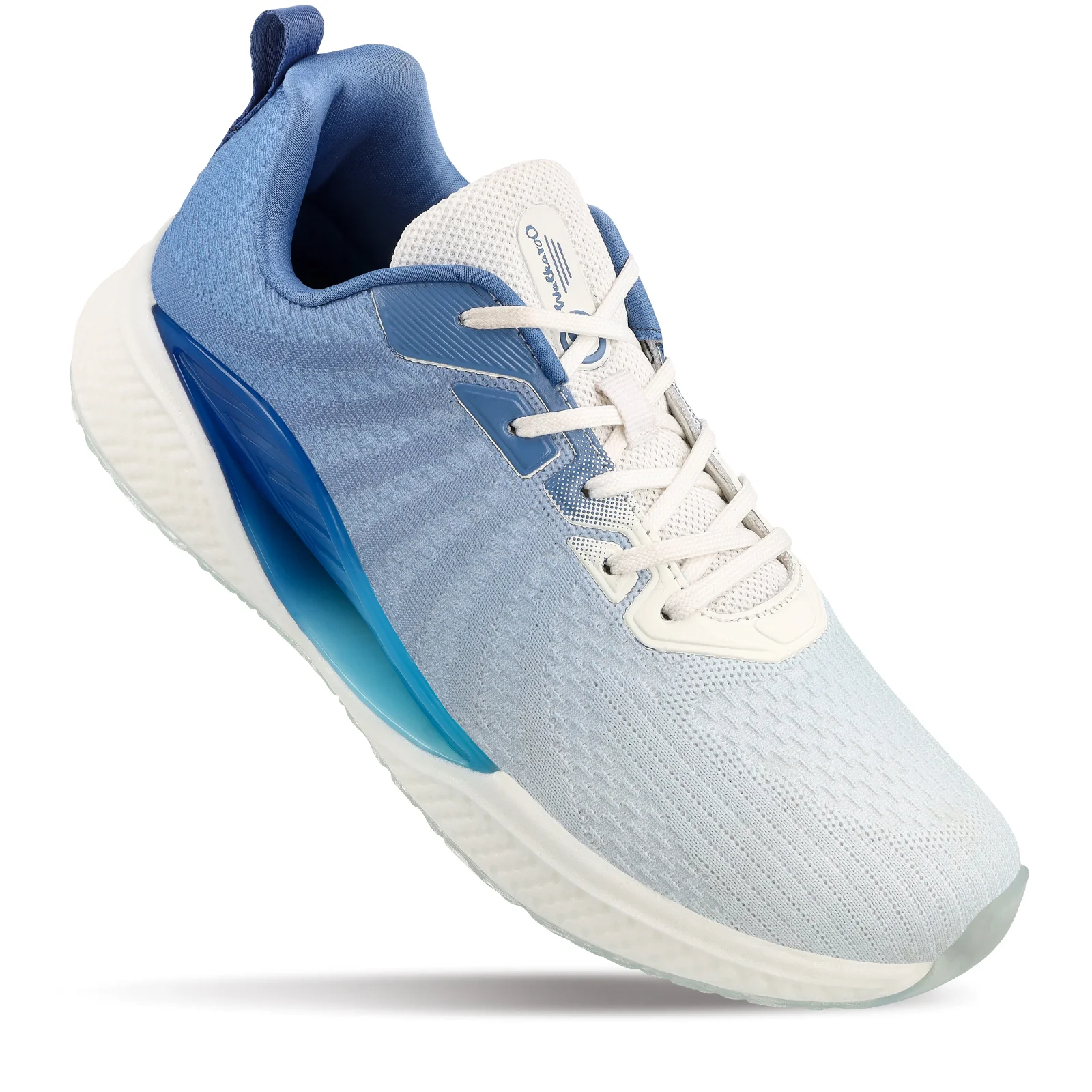 Men's Lace-up Sports Shoes - WS9119 White Blue - Image 3