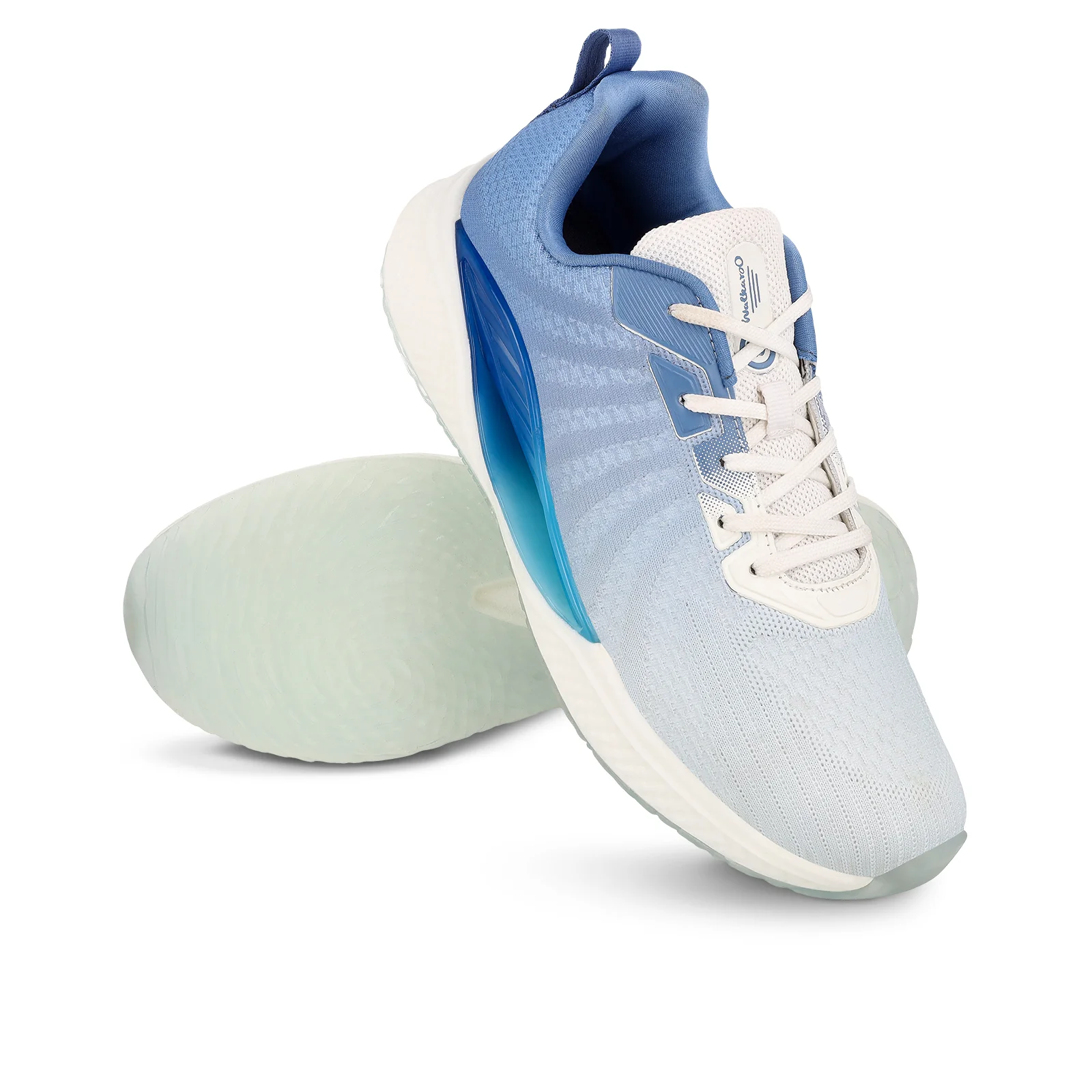 Men's Lace-up Sports Shoes - WS9119 White Blue - Image 8