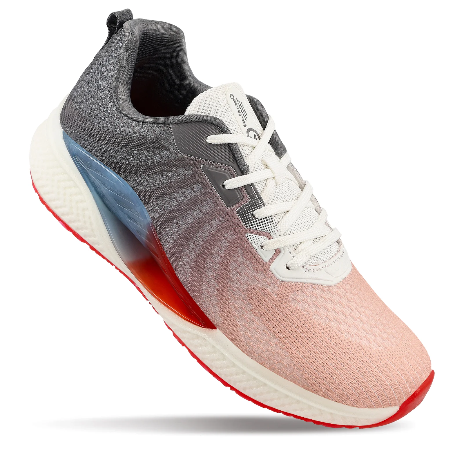Men's Lace-up Sports Shoes - WS9119 White Red - Image 3