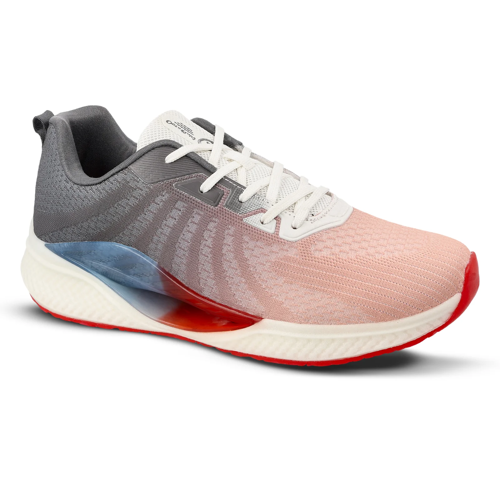 Men's Lace-up Sports Shoes - WS9119 White Red - Image 4
