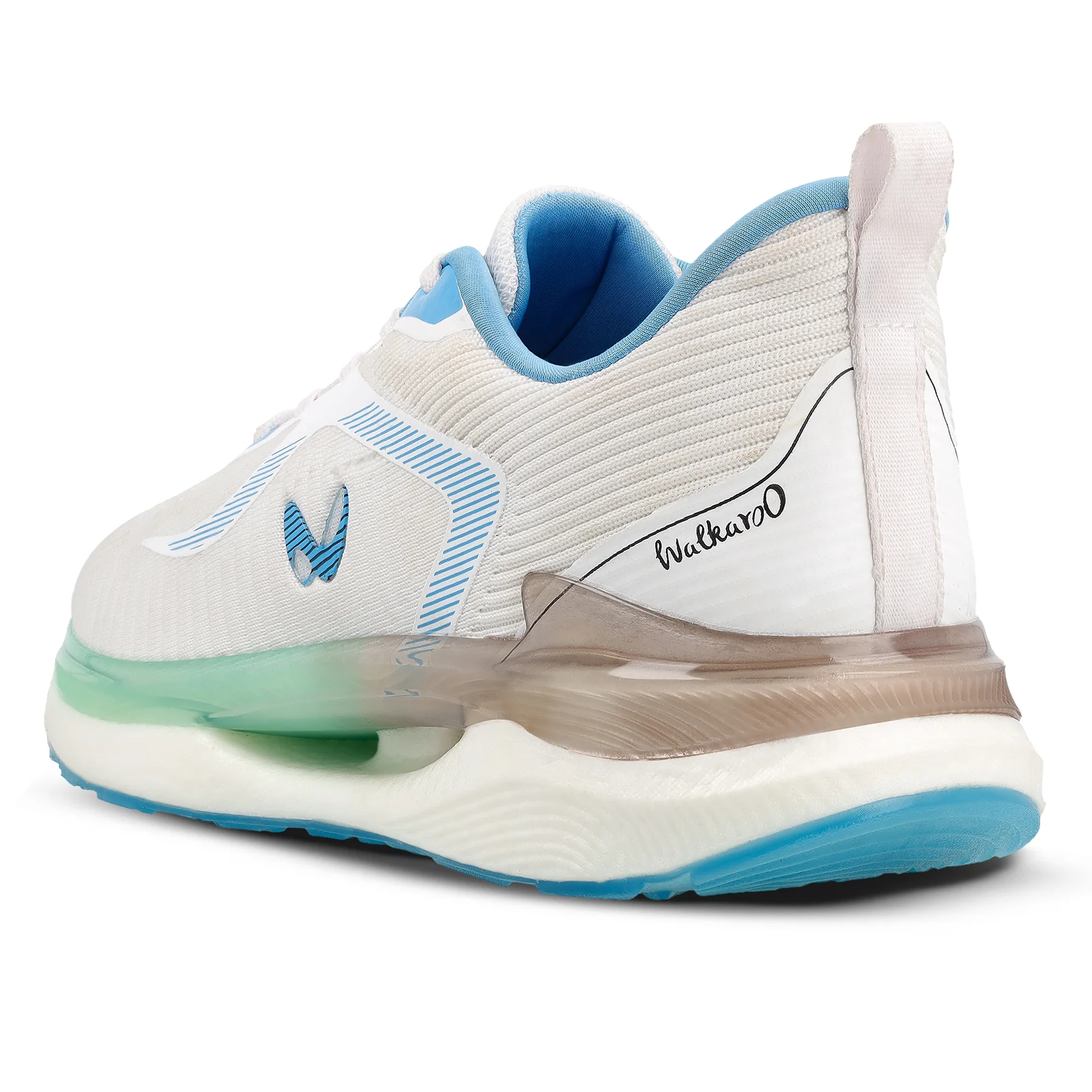 Men's Lace-up Sports Shoes - WS9122 White Turquoise - Image 7