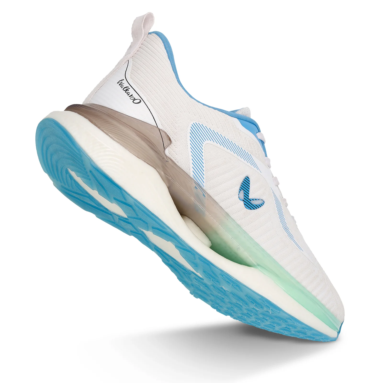 Men's Lace-up Sports Shoes - WS9122 White Turquoise - Image 8