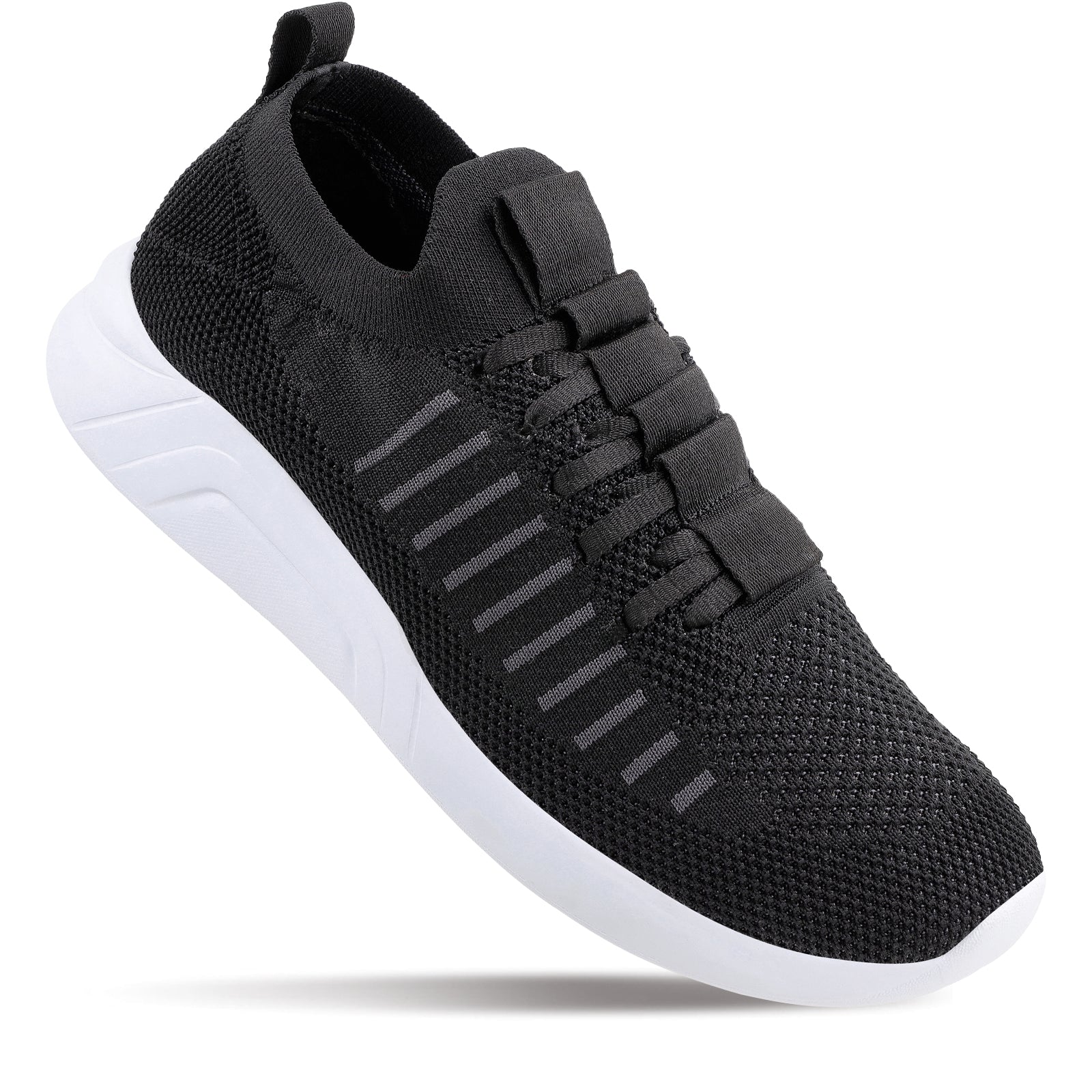 Walkaroo Men Lace-up Sock Shoes - WS9507 Black - Image 3