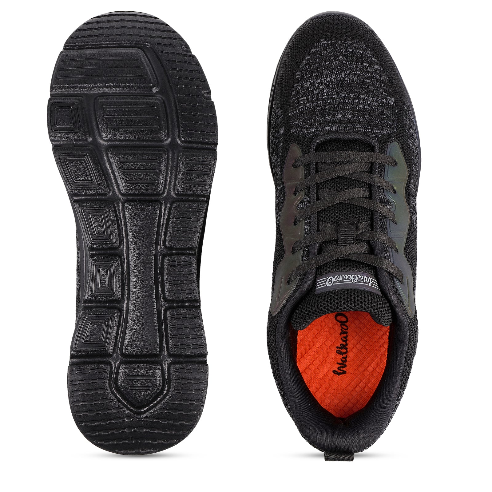 Men's Lace-up Walking Shoes - WS9566 Black Black - Image 2