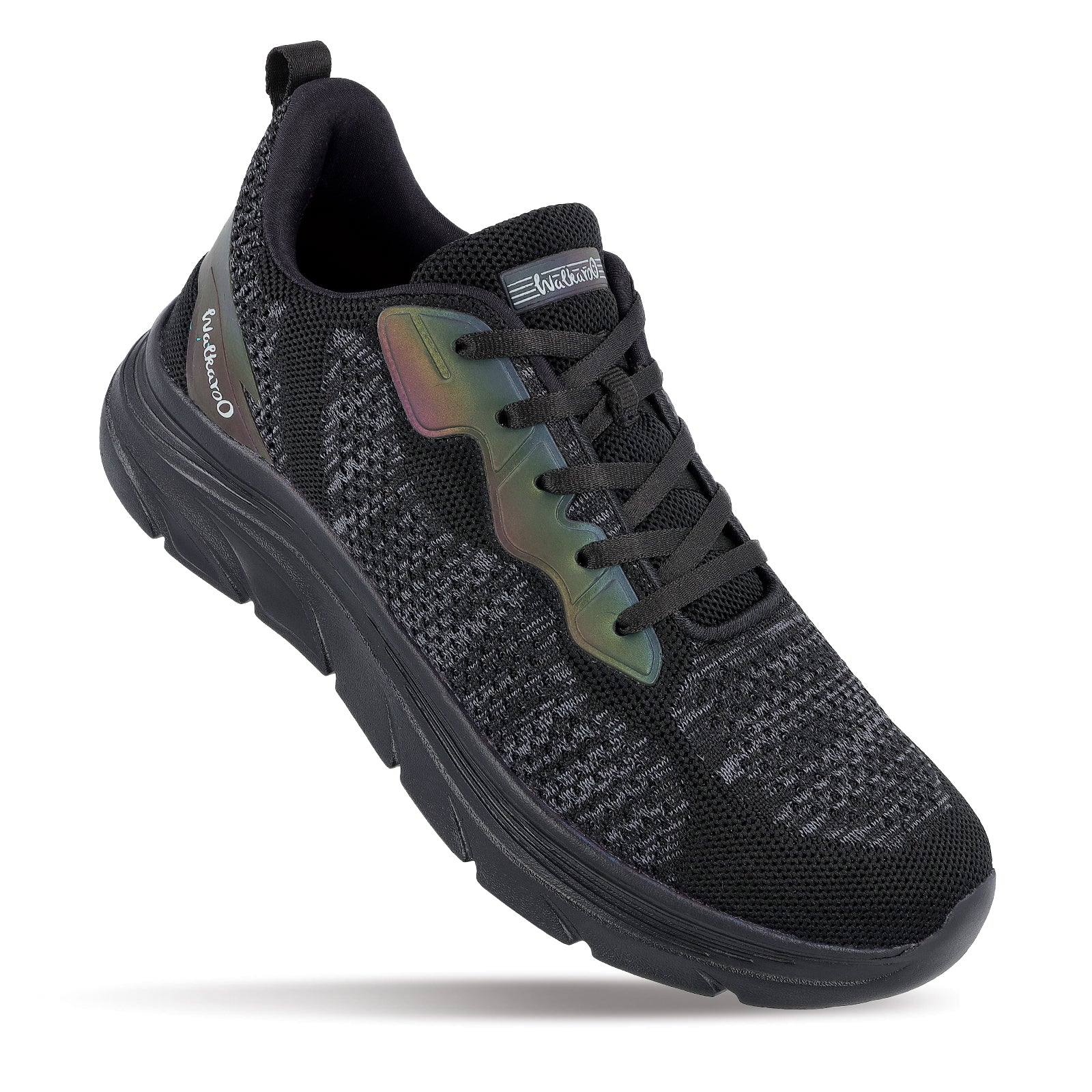 Men's Lace-up Walking Shoes - WS9566 Black Black - Image 3