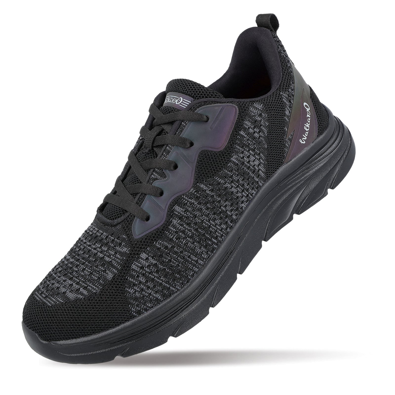 Men's Lace-up Walking Shoes - WS9566 Black Black - Image 5