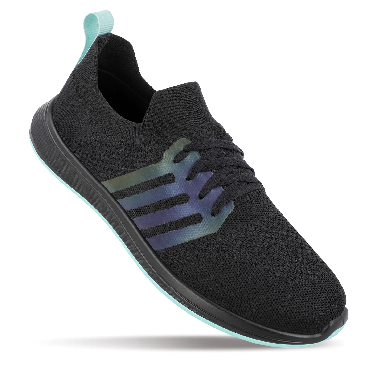 Walkaroo Men Walking and Washable Shoes - XS9771 Black Mint - Image 3