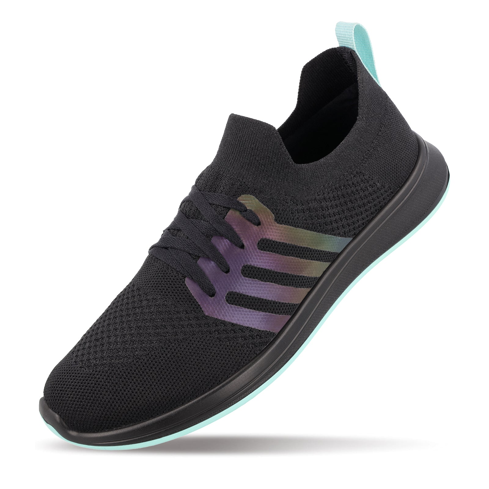 Walkaroo Men Walking and Washable Shoes - XS9771 Black Mint - Image 5