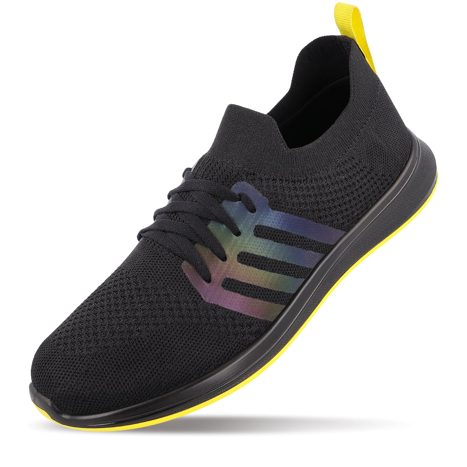 Walkaroo Men Walking and Washable Shoes - XS9771 Black Yellow - Image 7