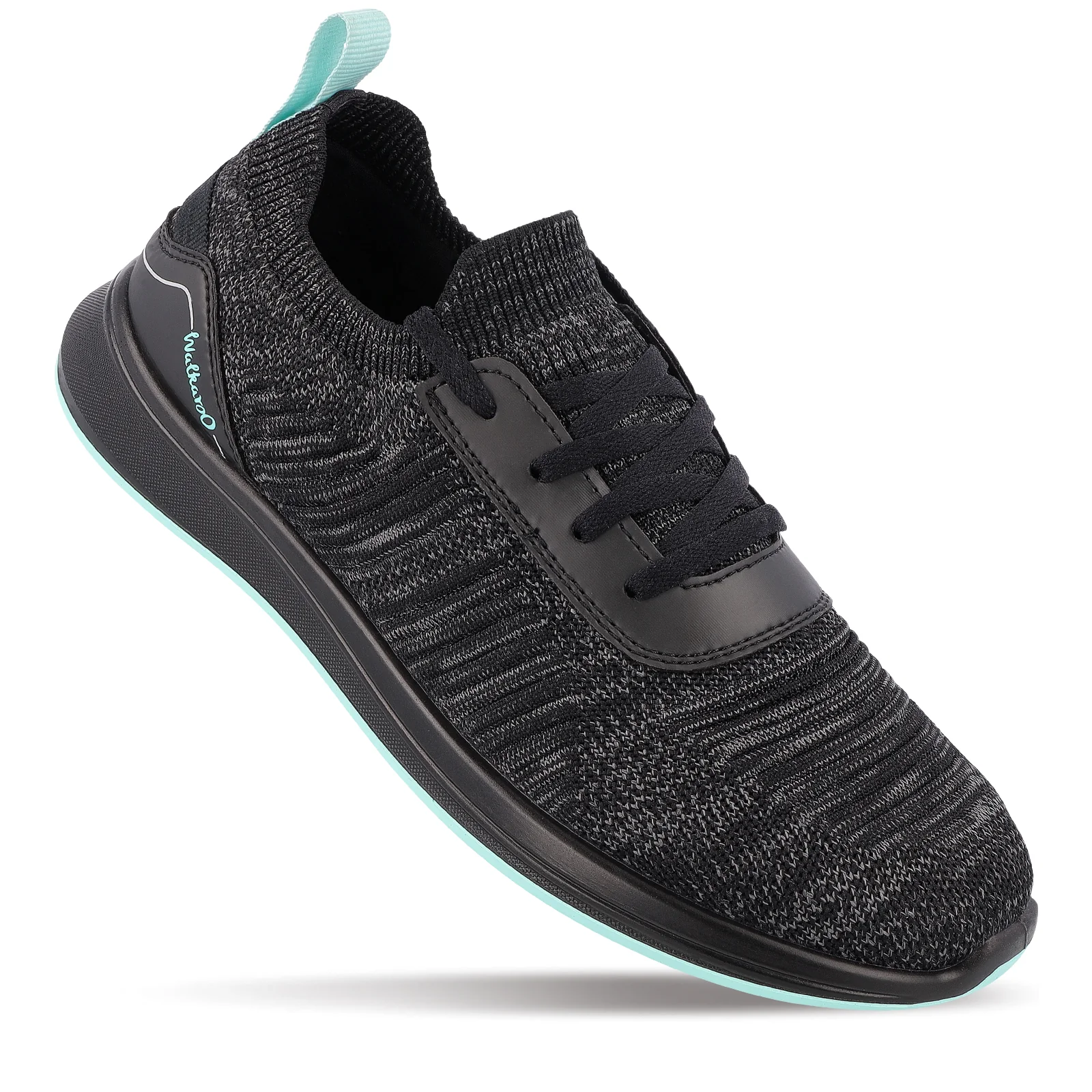 Walkaroo Men Walking and washable Shoes- XS9772 Black Mint - Image 3