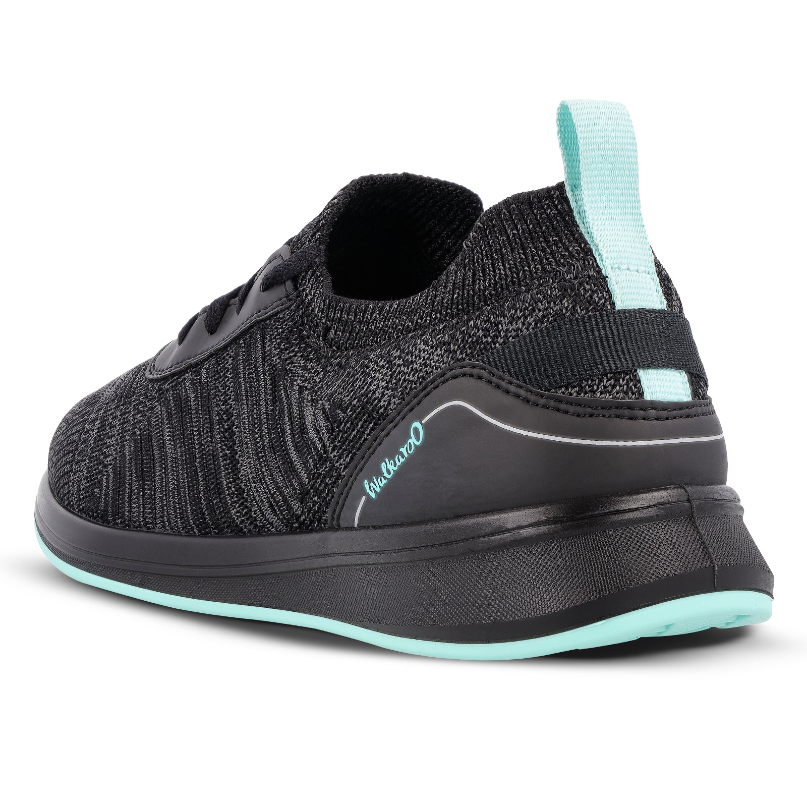 Walkaroo Men Walking and washable Shoes- XS9772 Black Mint - Image 6