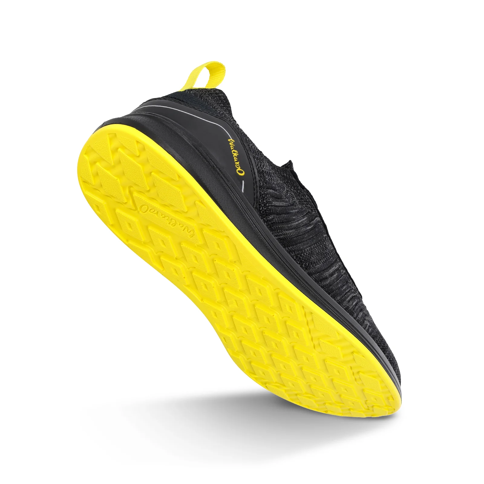 Walkaroo Men Walking and Washable Shoes- XS9772 Black Yellow - Image 6