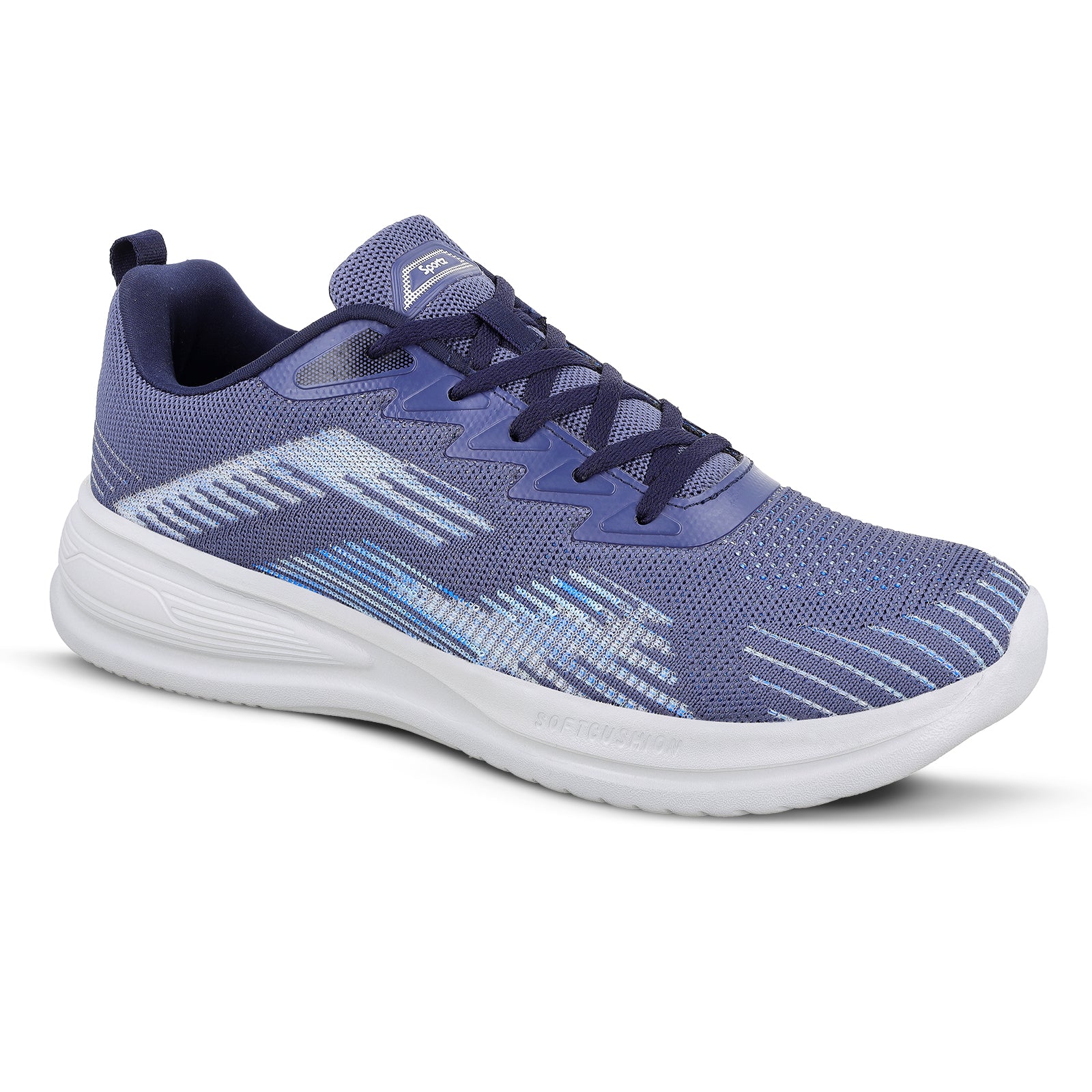 WALKAROO MEN WALKING SHOES - WS9584 NAVY BLUE - Image 4