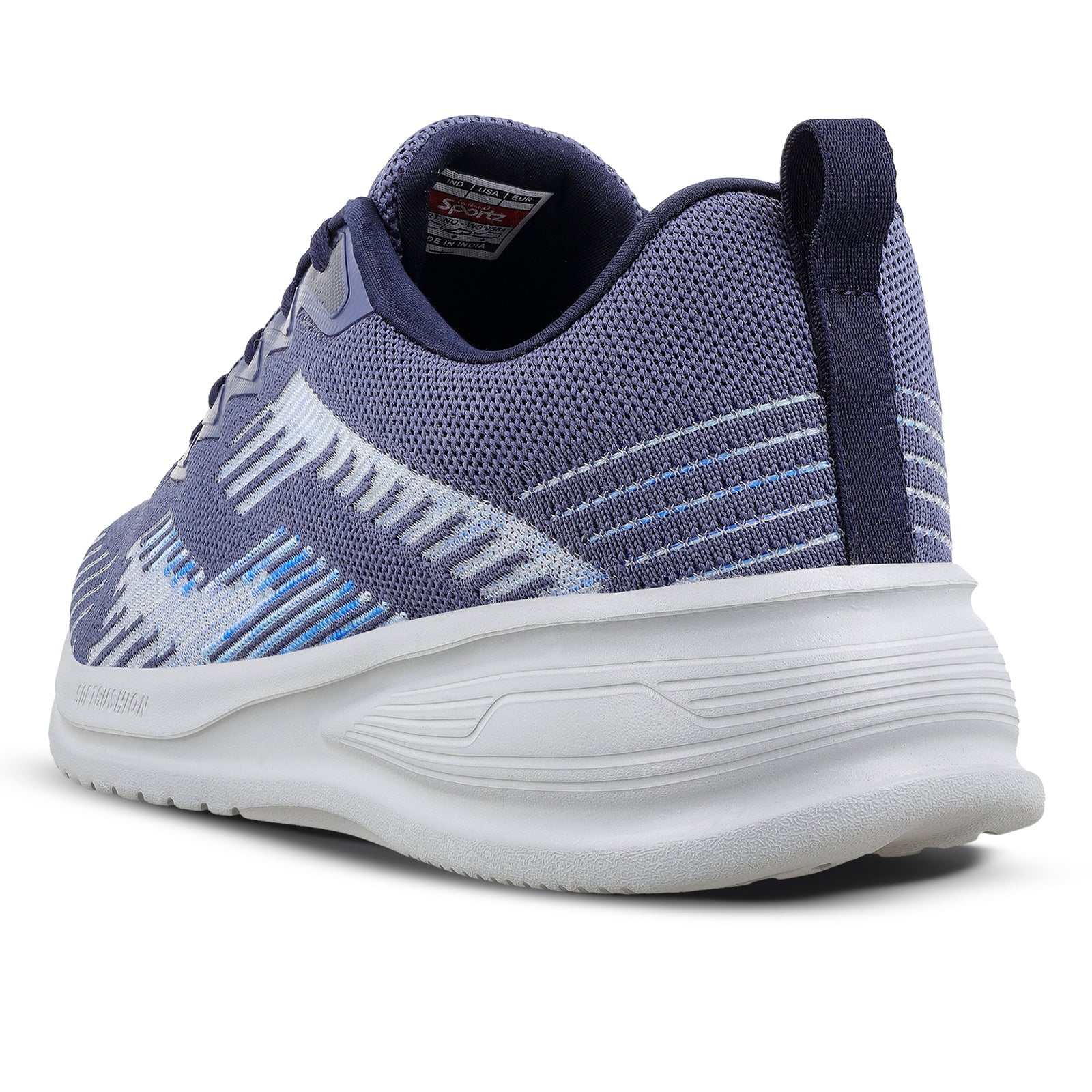 WALKAROO MEN WALKING SHOES - WS9584 NAVY BLUE - Image 6