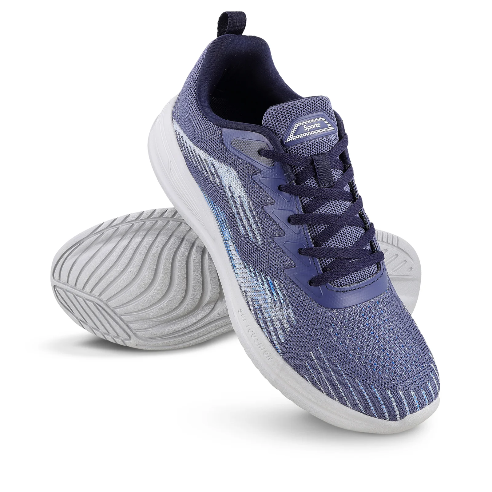 WALKAROO MEN WALKING SHOES - WS9584 NAVY BLUE - Image 8