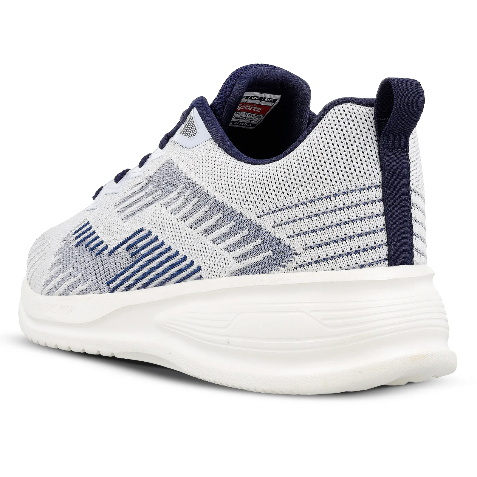 WALKAROO MEN WALKING SHOES - WS9584 WHITE - Image 7