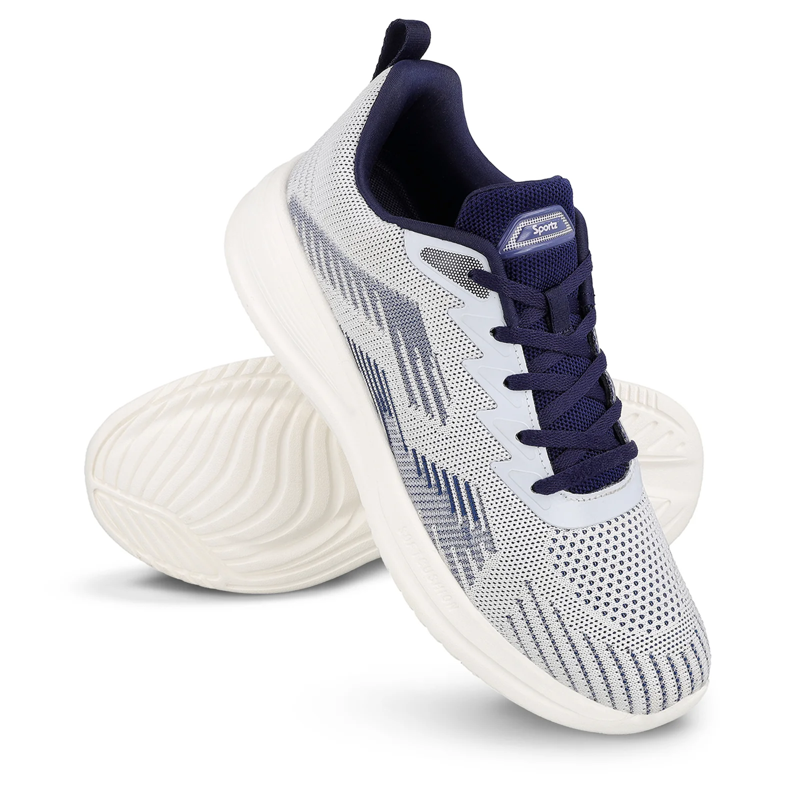WALKAROO MEN WALKING SHOES - WS9584 WHITE - Image 8