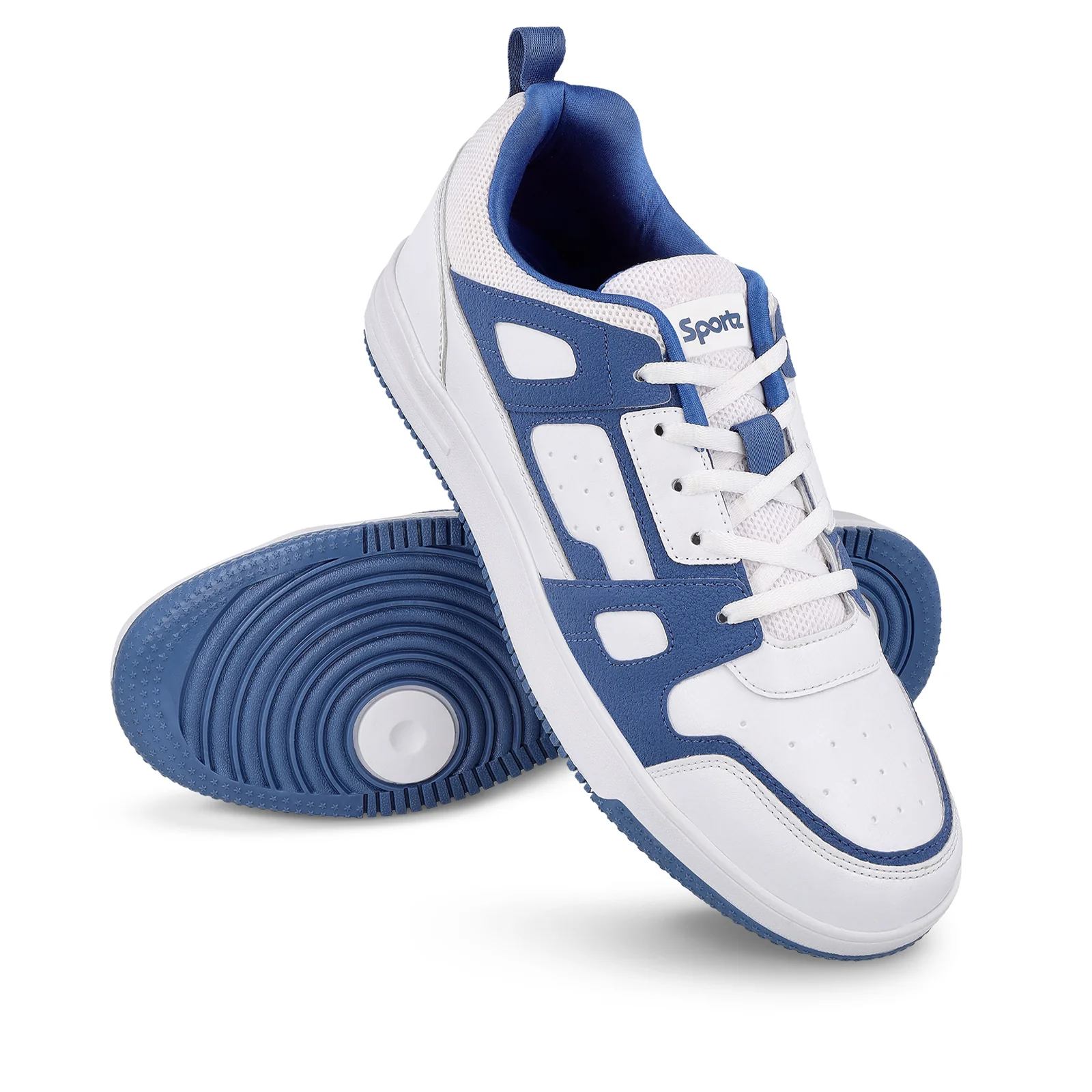 Men's Casual Sneakers - WY3344 White Blue - Image 9
