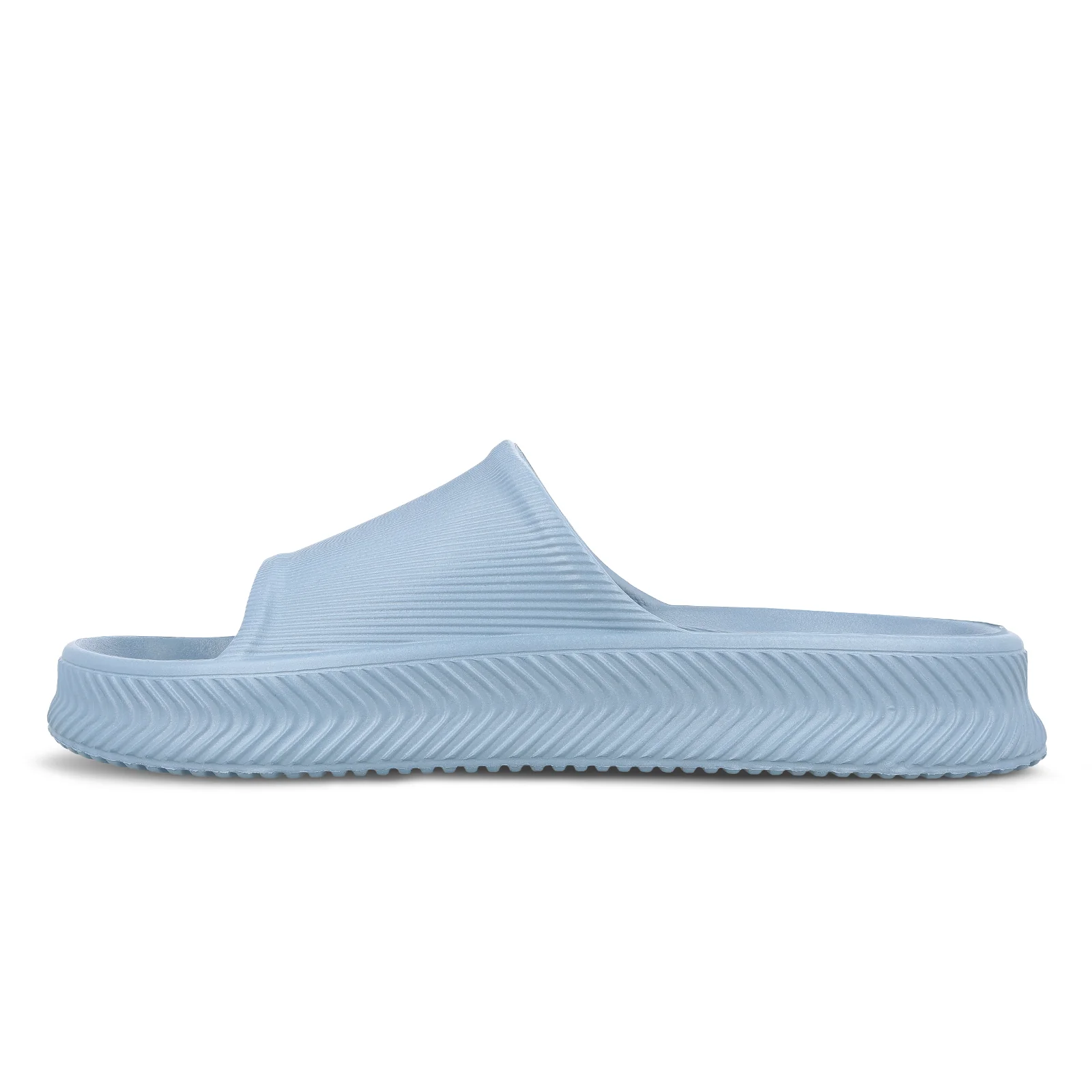 Walkaroo Mens Flip Flop Sliders  - WC8737 Aqua Blue - Image 3