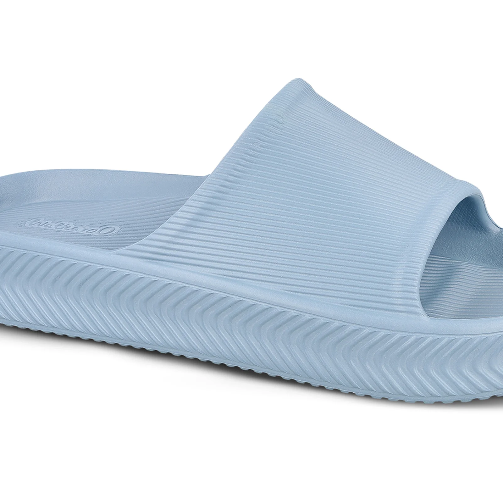Walkaroo Mens Flip Flop Sliders  - WC8737 Aqua Blue - Image 4
