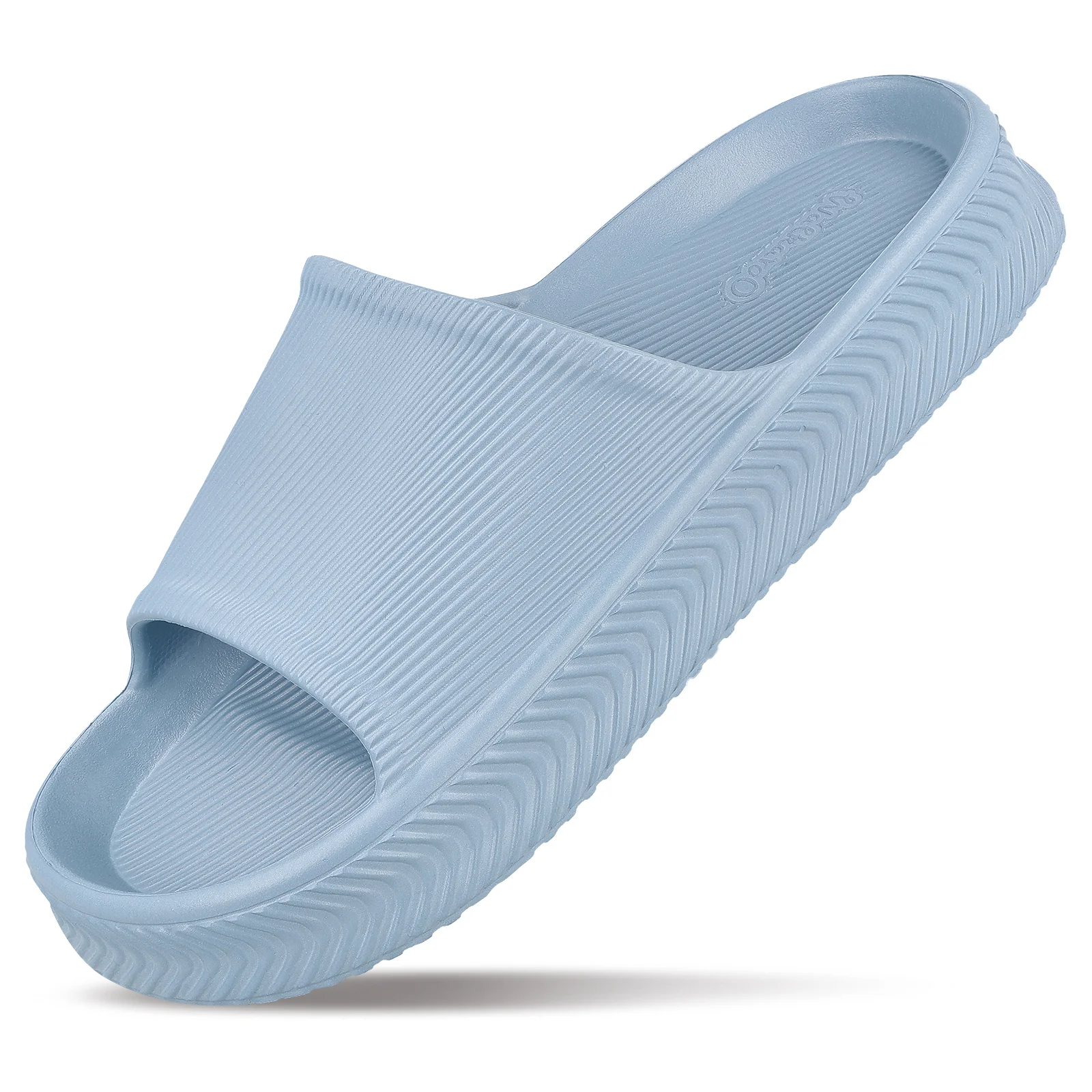 Walkaroo Mens Flip Flop Sliders  - WC8737 Aqua Blue - Image 5