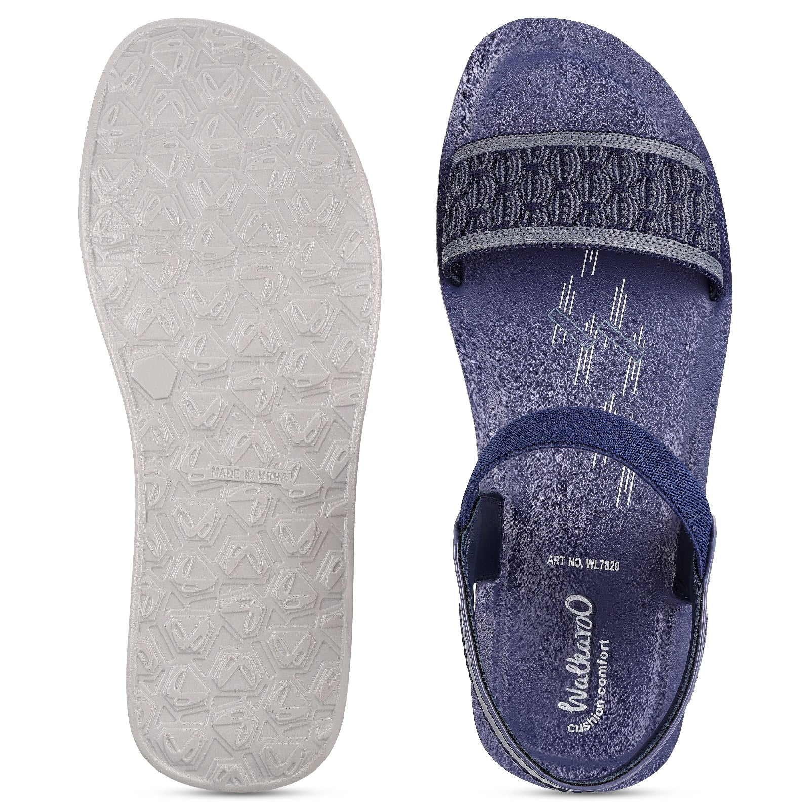 Walkaroo Womens Sandal  - WL7820 M Blue - Image 2