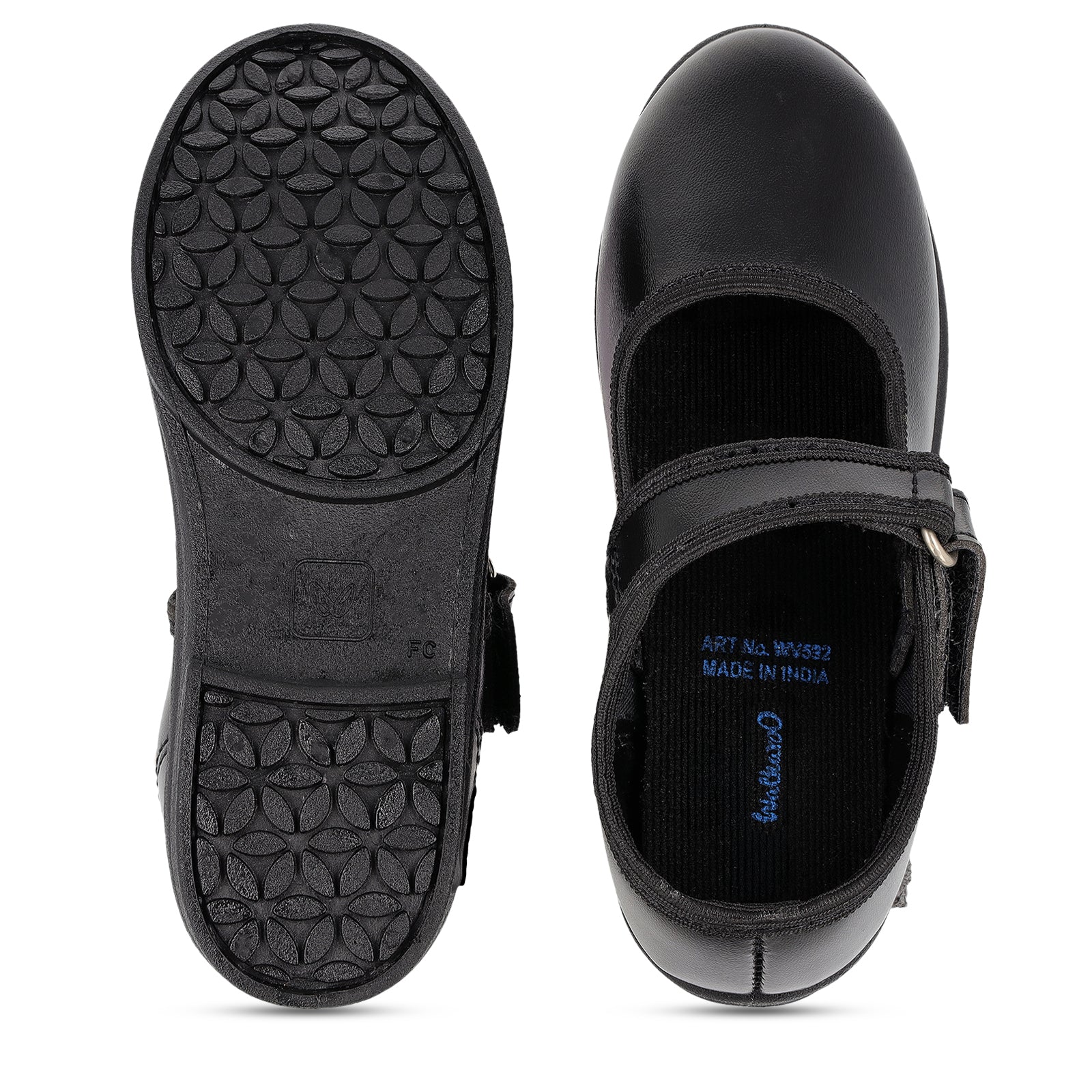 Kids School Shoes - WV592 Black - Image 2